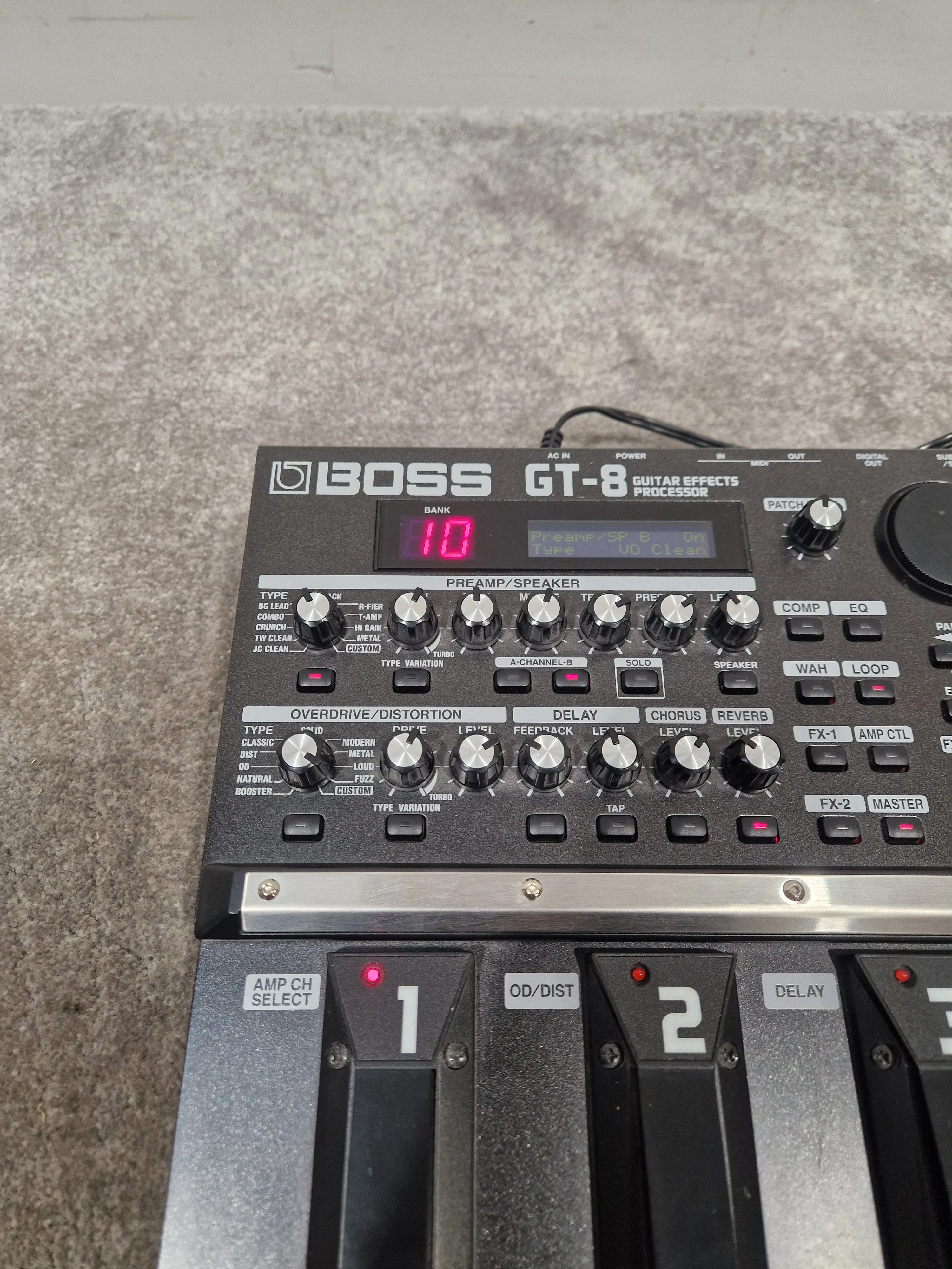 Boss GT-8 - Multi-Effects Processor - Excellent w/ Power Supply - Image 7