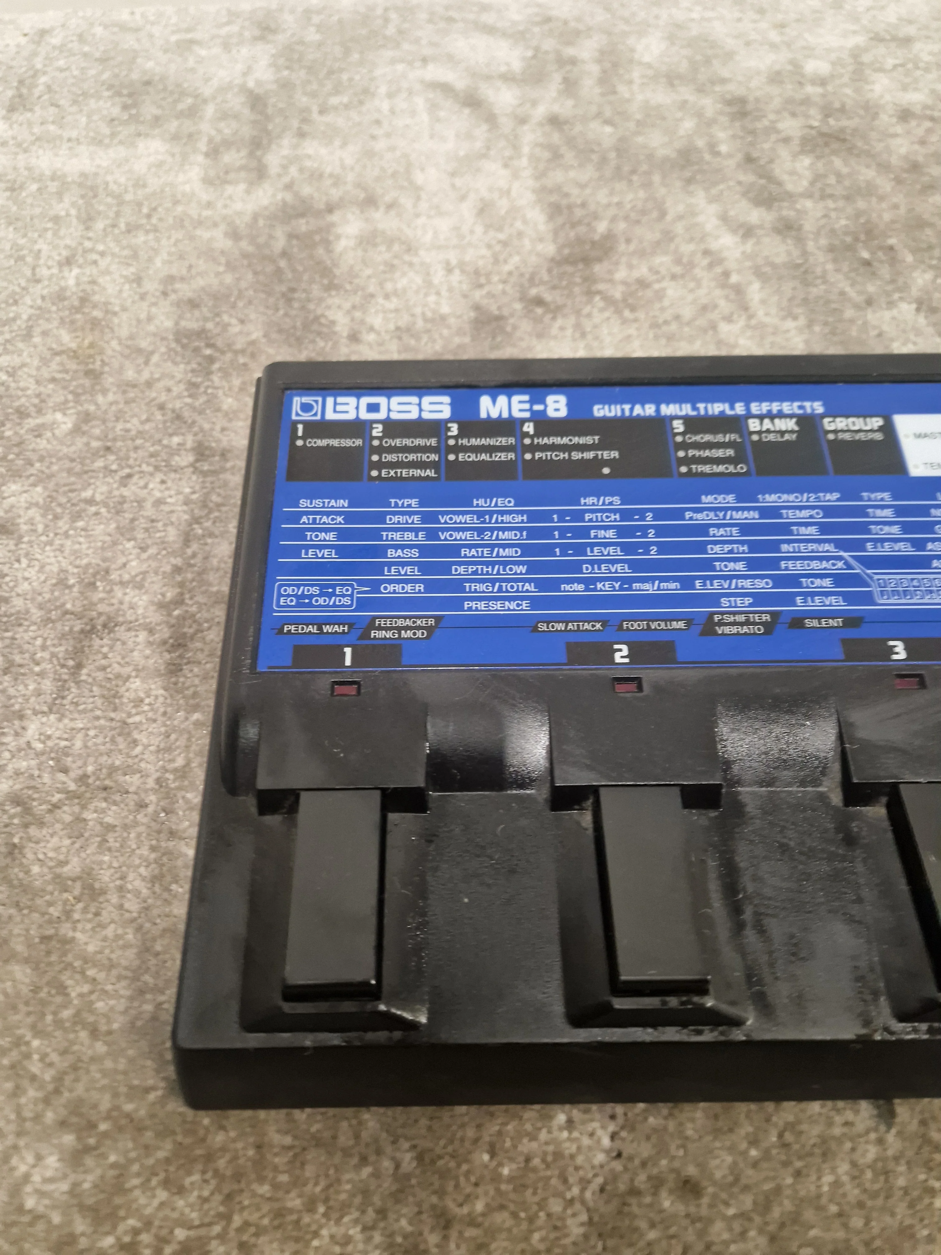 Boss ME-8 - Guitar Multi-Effects Processor - Good w/ Power Supply, Manuals - Image 11