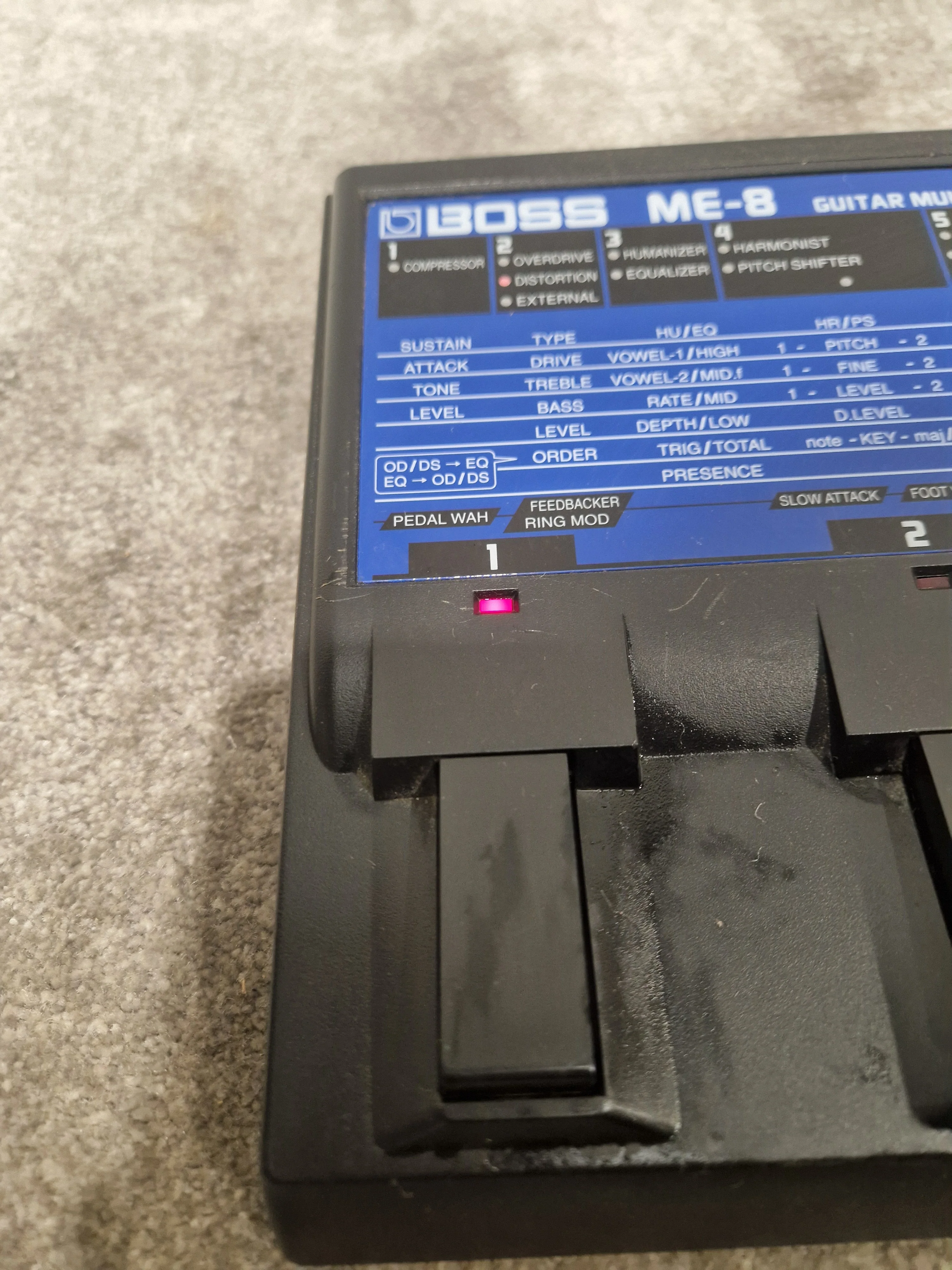 Boss ME-8 - Guitar Multi-Effects Processor - Good w/ Power Supply, Manuals - Image 13