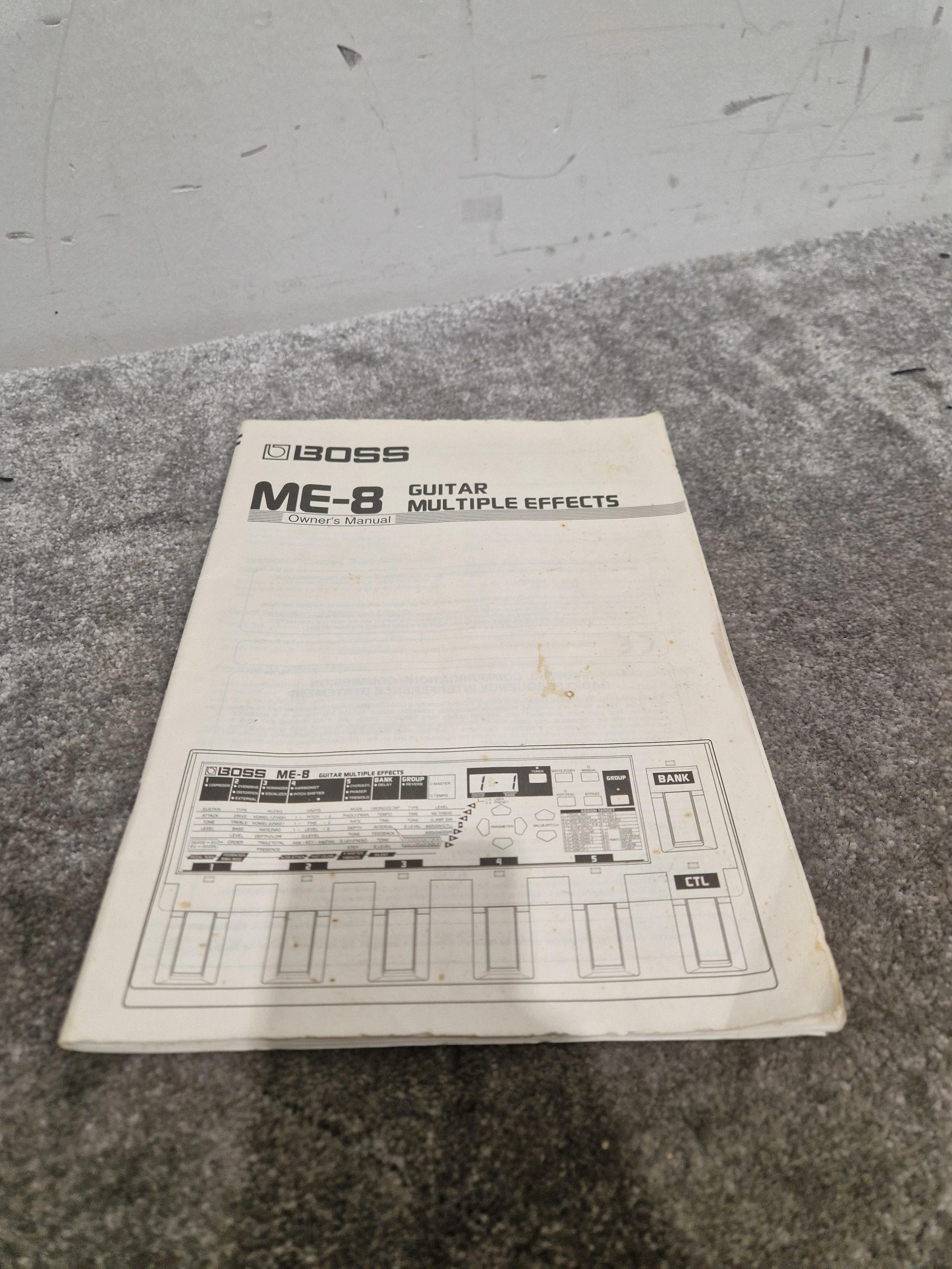 Boss ME-8 - Guitar Multi-Effects Processor - Good w/ Power Supply, Manuals - Image 14