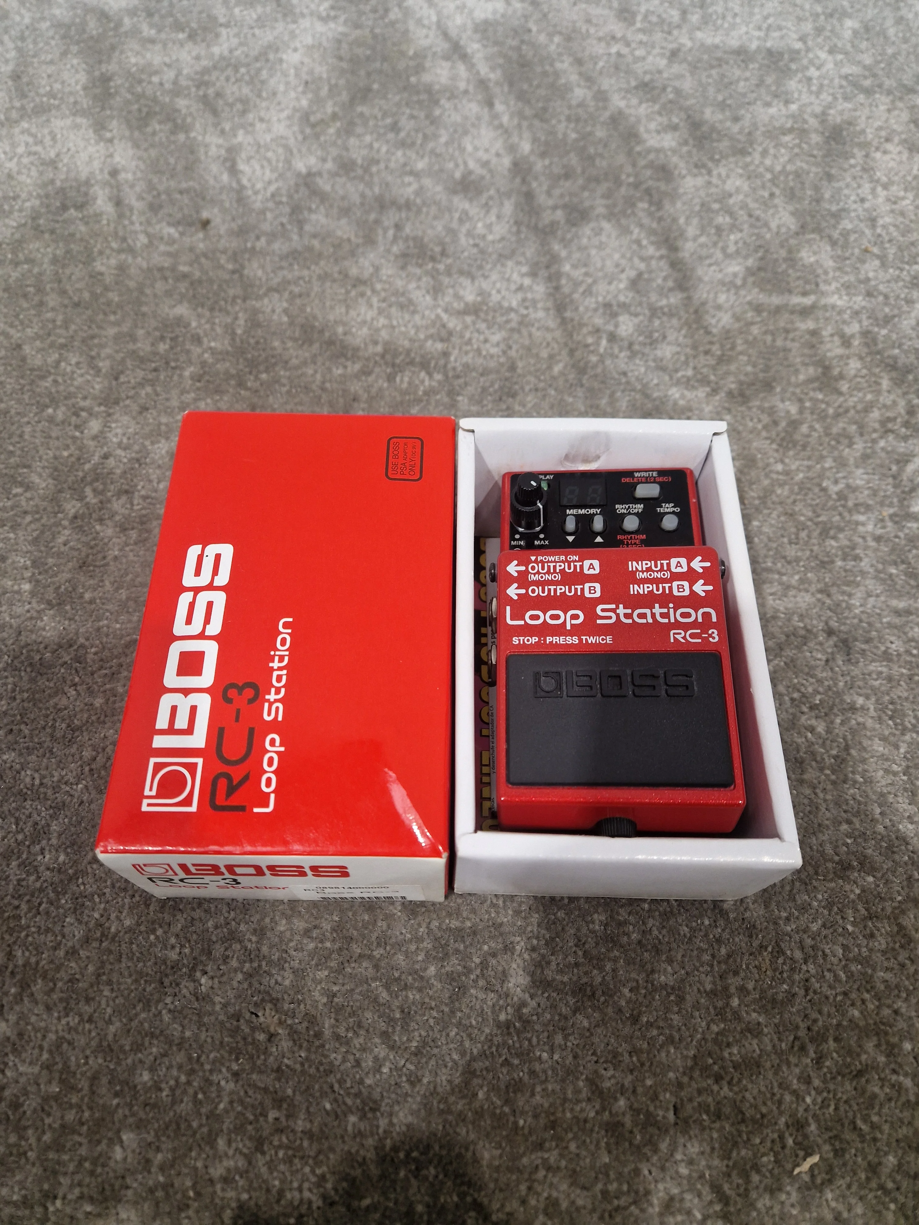 Boss RC-3 Loop Station - Effects Pedal - Red - Excellent w/ Original Box & Manuals - Image 12