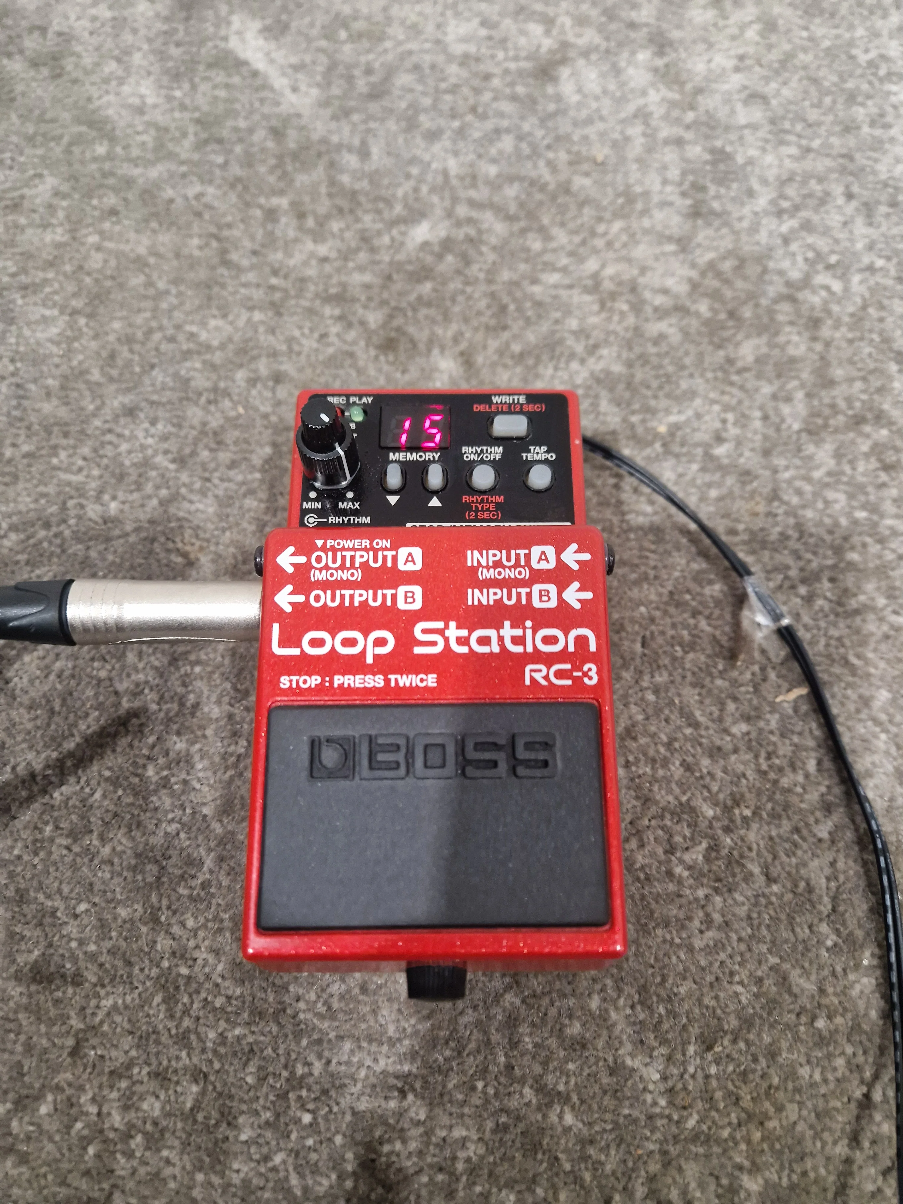 Boss RC-3 Loop Station - Effects Pedal - Red - Excellent w/ Original Box & Manuals - Image 9
