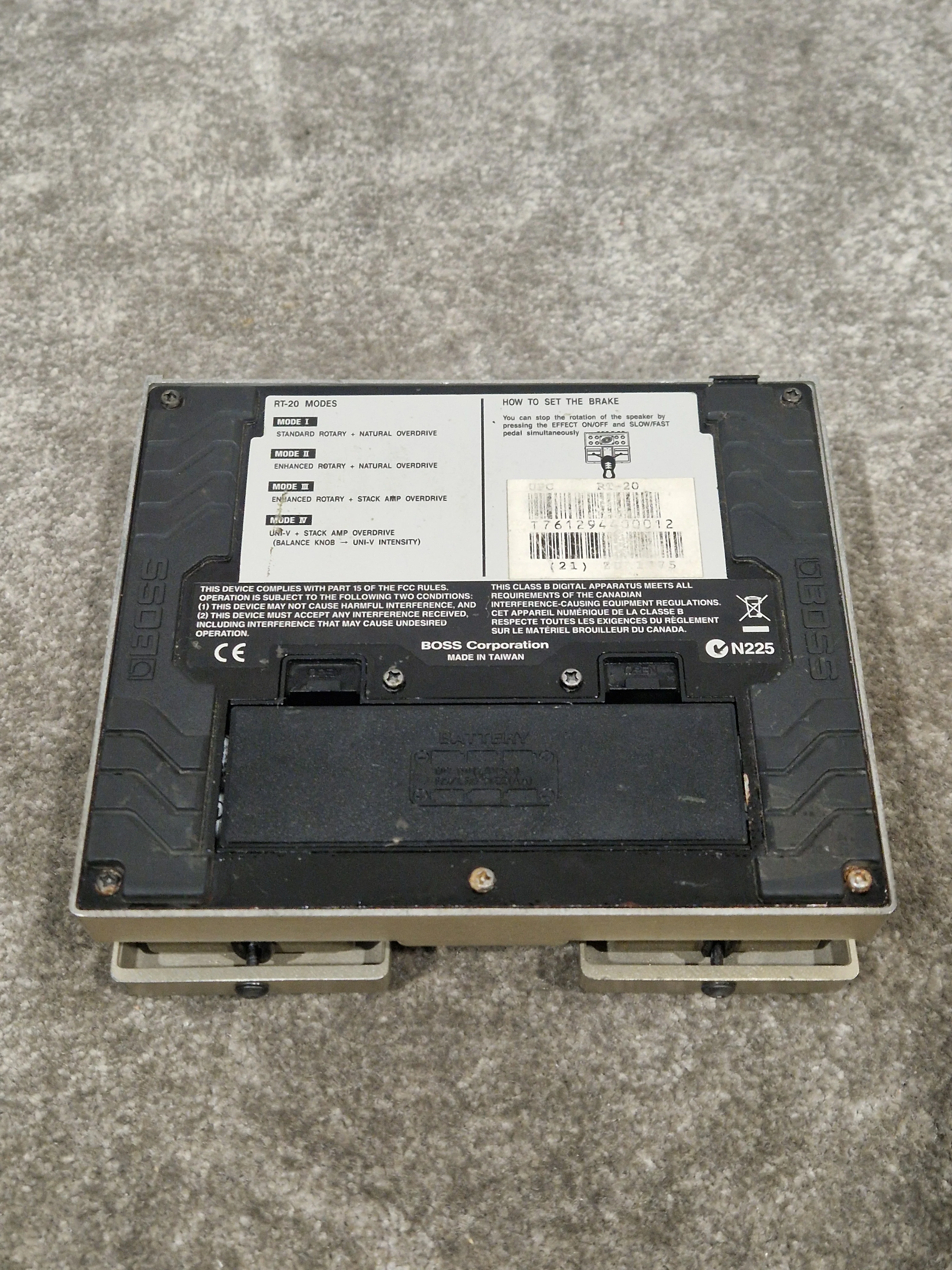Boss RT-20 Rotary Sound Processor - Authentic Rotary Speaker Effects - Fair w/ Power Supply - Image 7