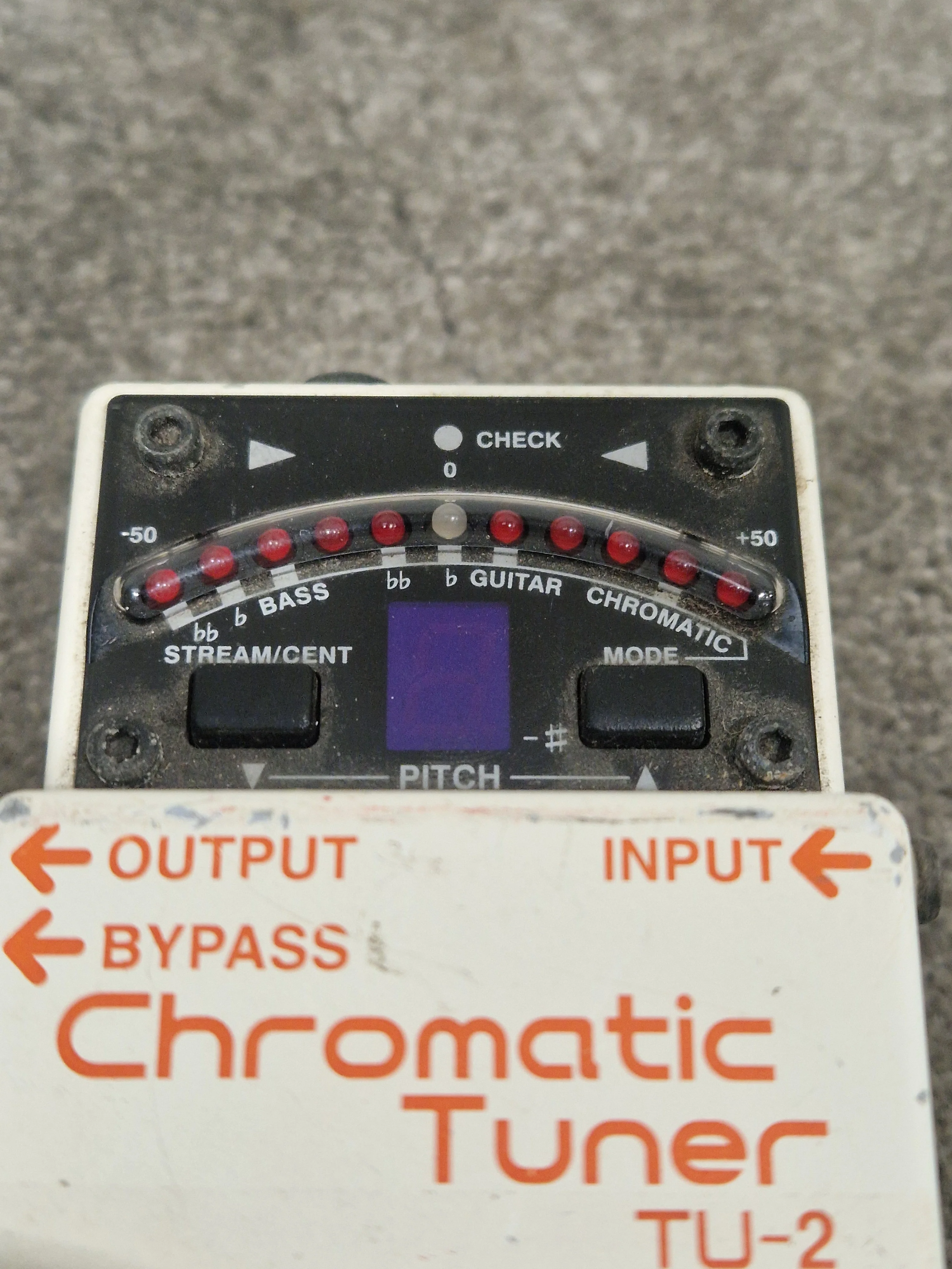 Boss TU-2 - Chromatic Tuner - White - Good - Image 2