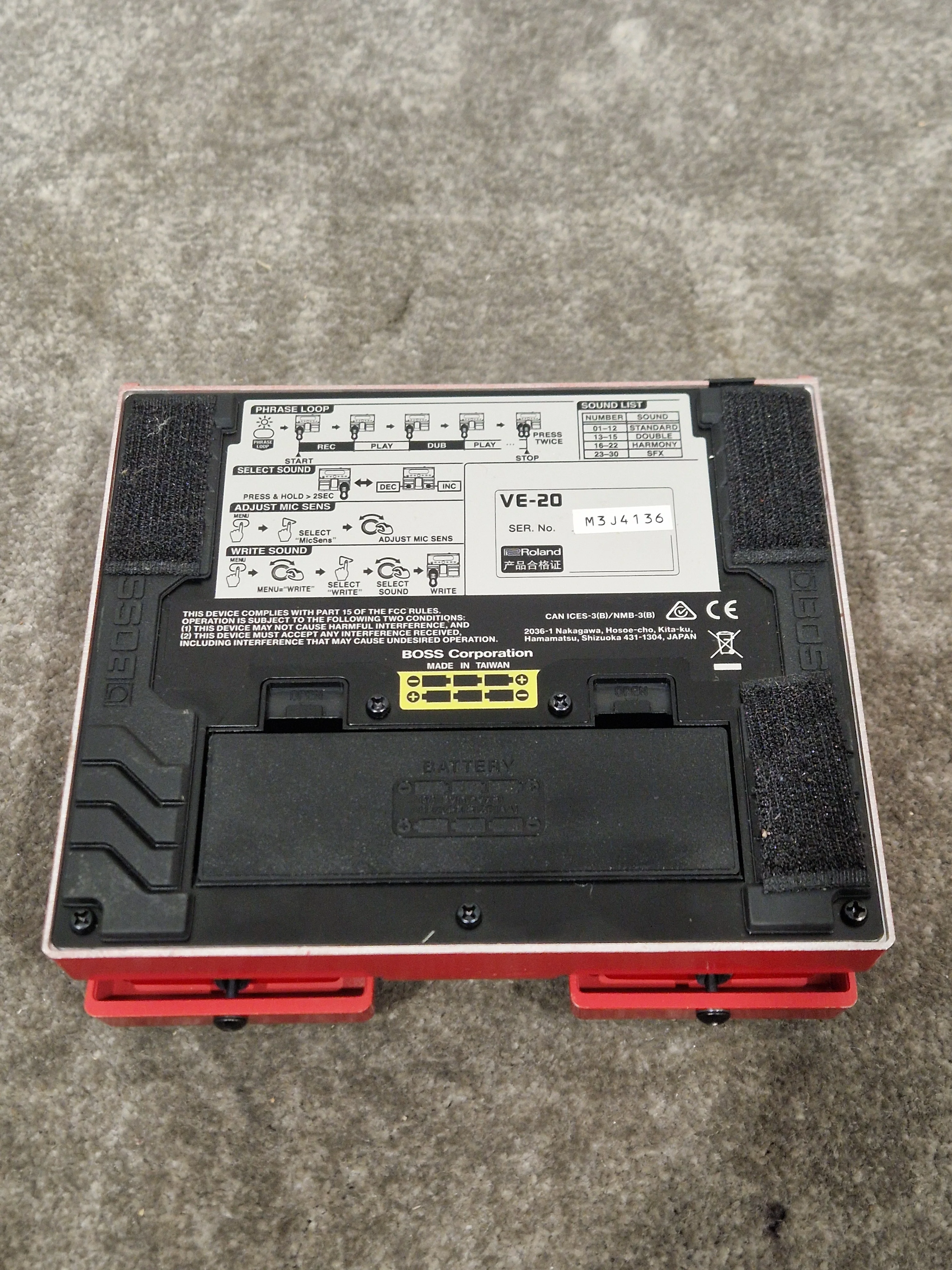 Boss VE-20 - Vocal Performer - Red - Excellent - Image 10