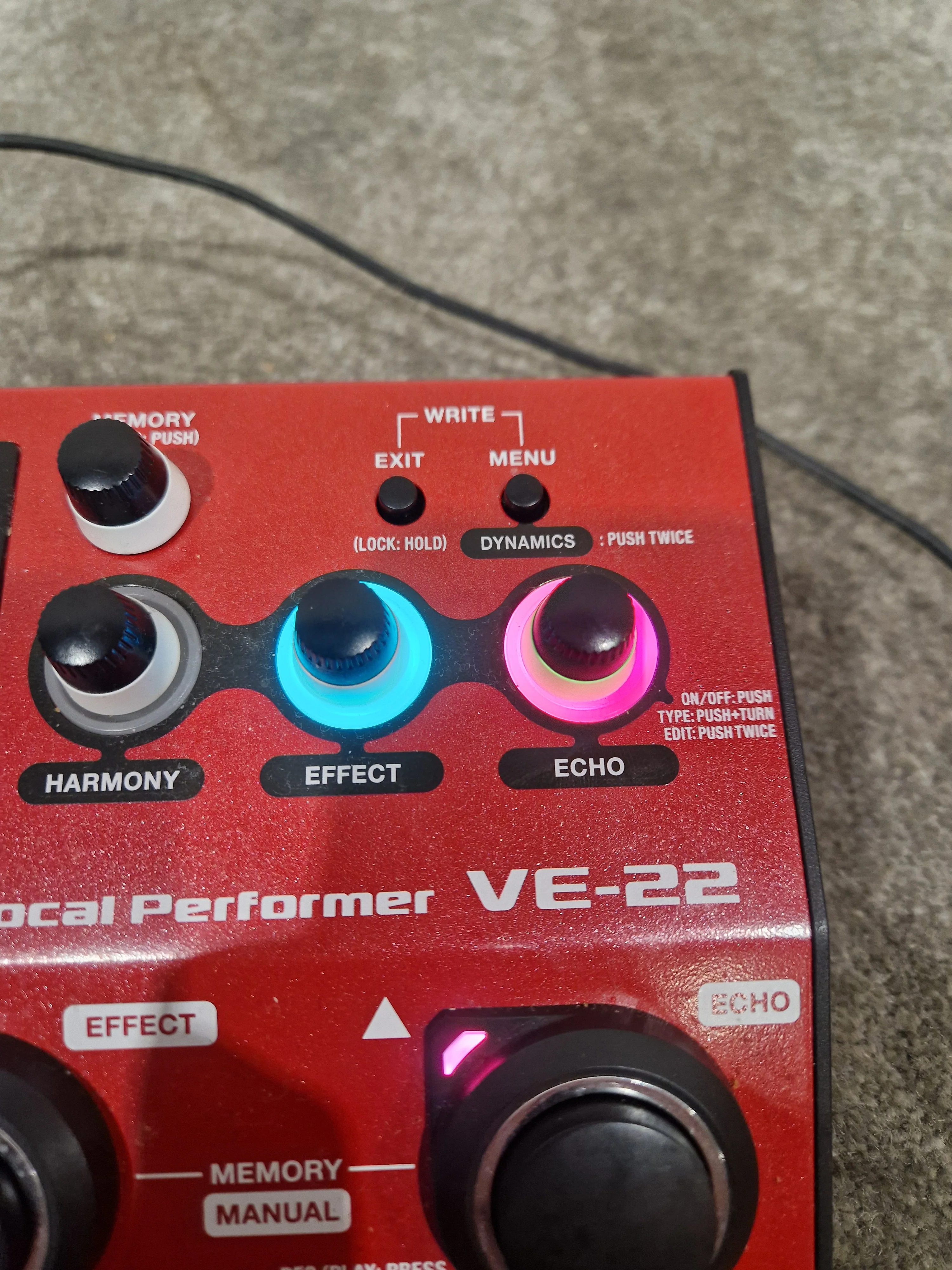 Boss VE-22 Vocal Performer Effects Pedal - Good w/ Power Supply - Image 11