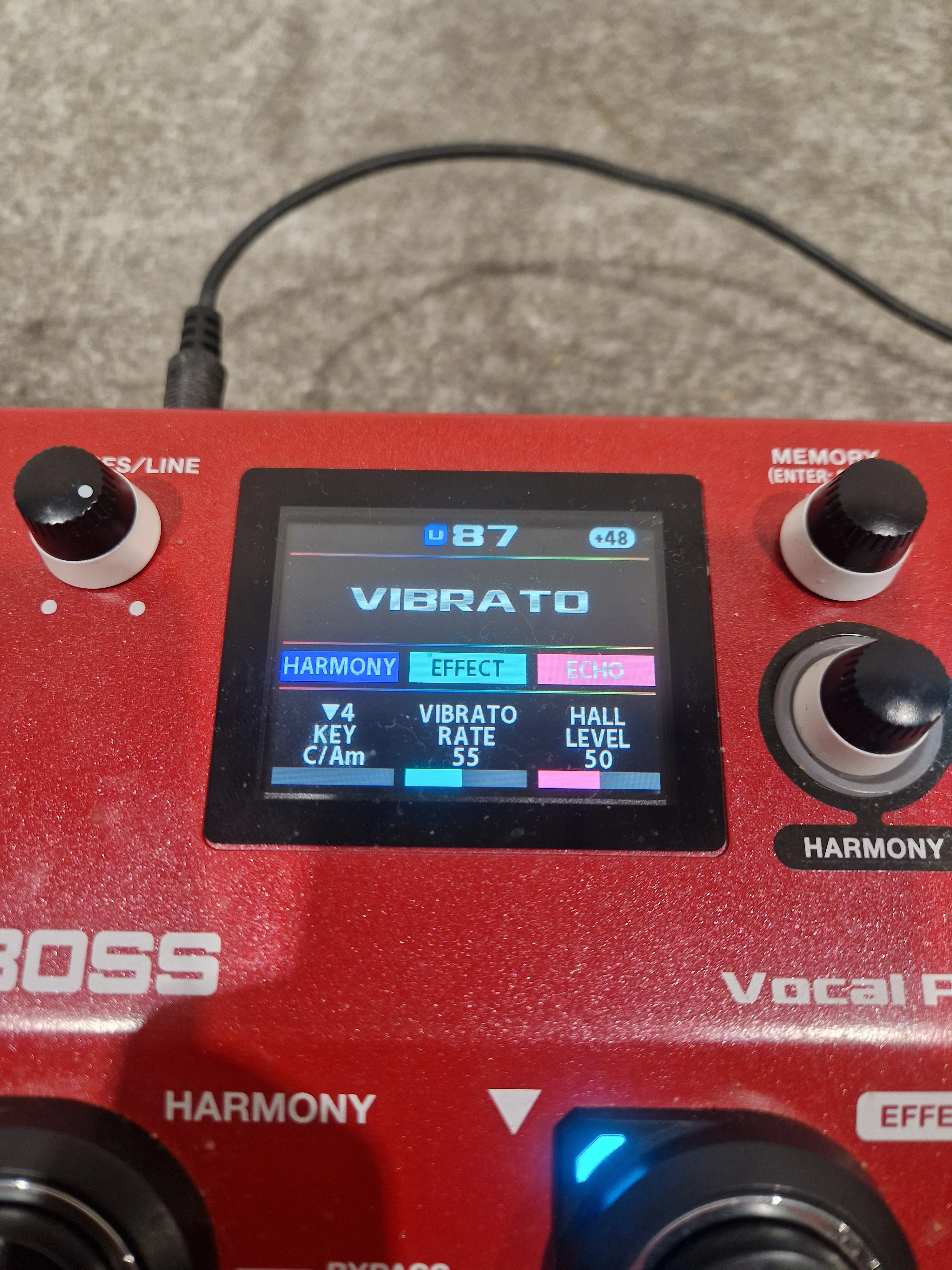 Boss VE-22 Vocal Performer Effects Pedal - Good w/ Power Supply - Image 16