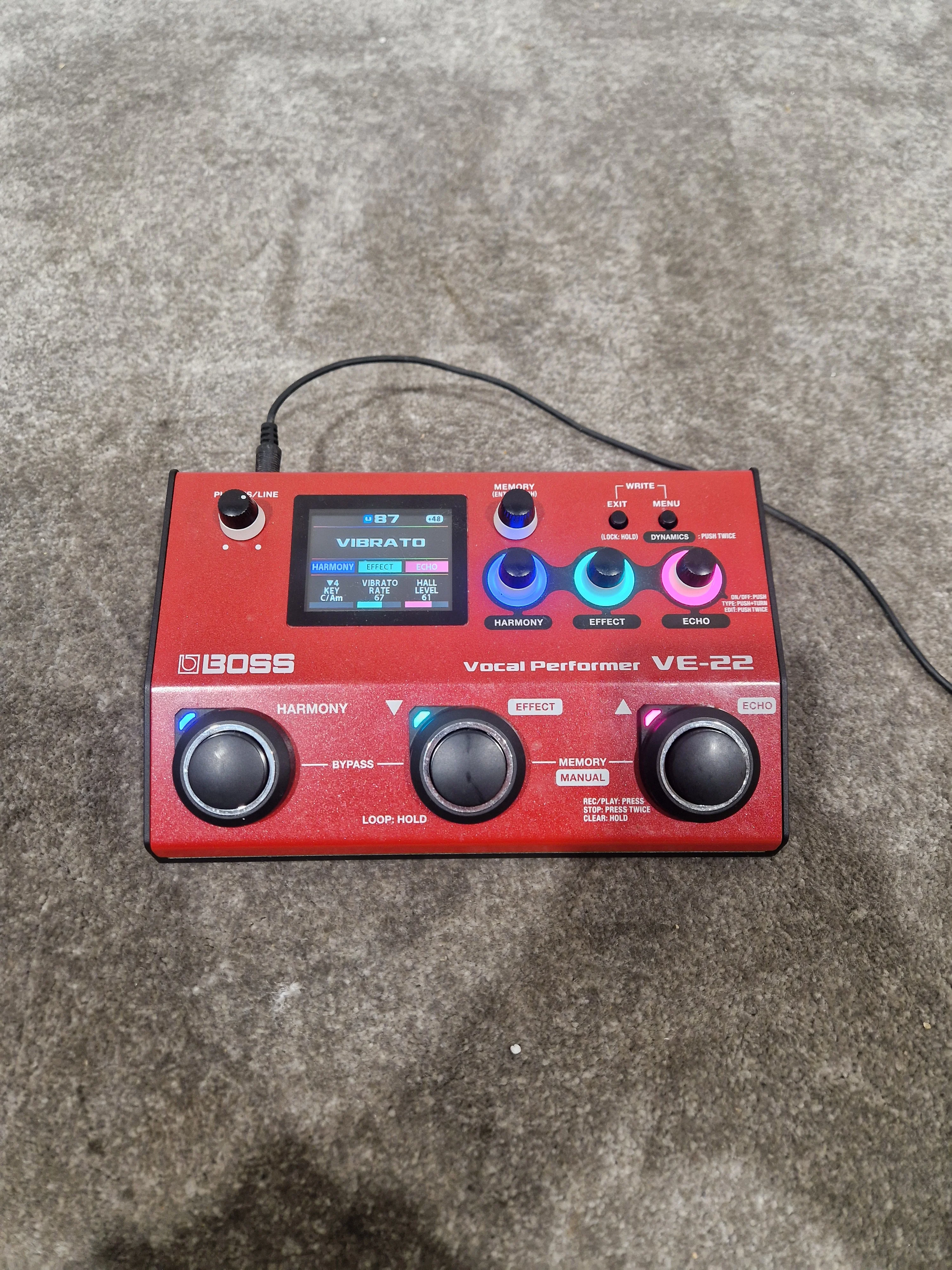 Boss VE-22 Vocal Performer Effects Pedal - Good w/ Power Supply - Image 17