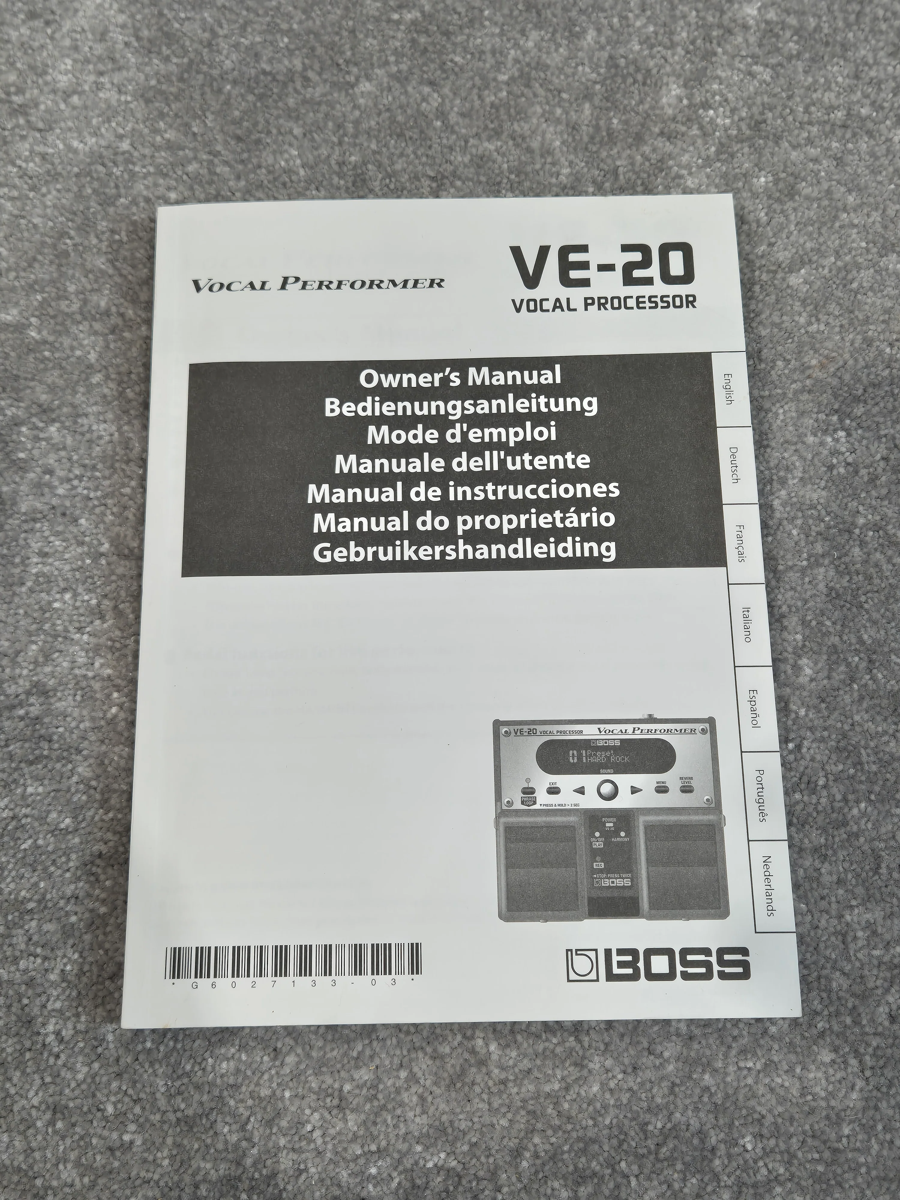 Boss VE20 Vocal Performer -  Multi-Effects Stompbox w/ Original Box - Image 11