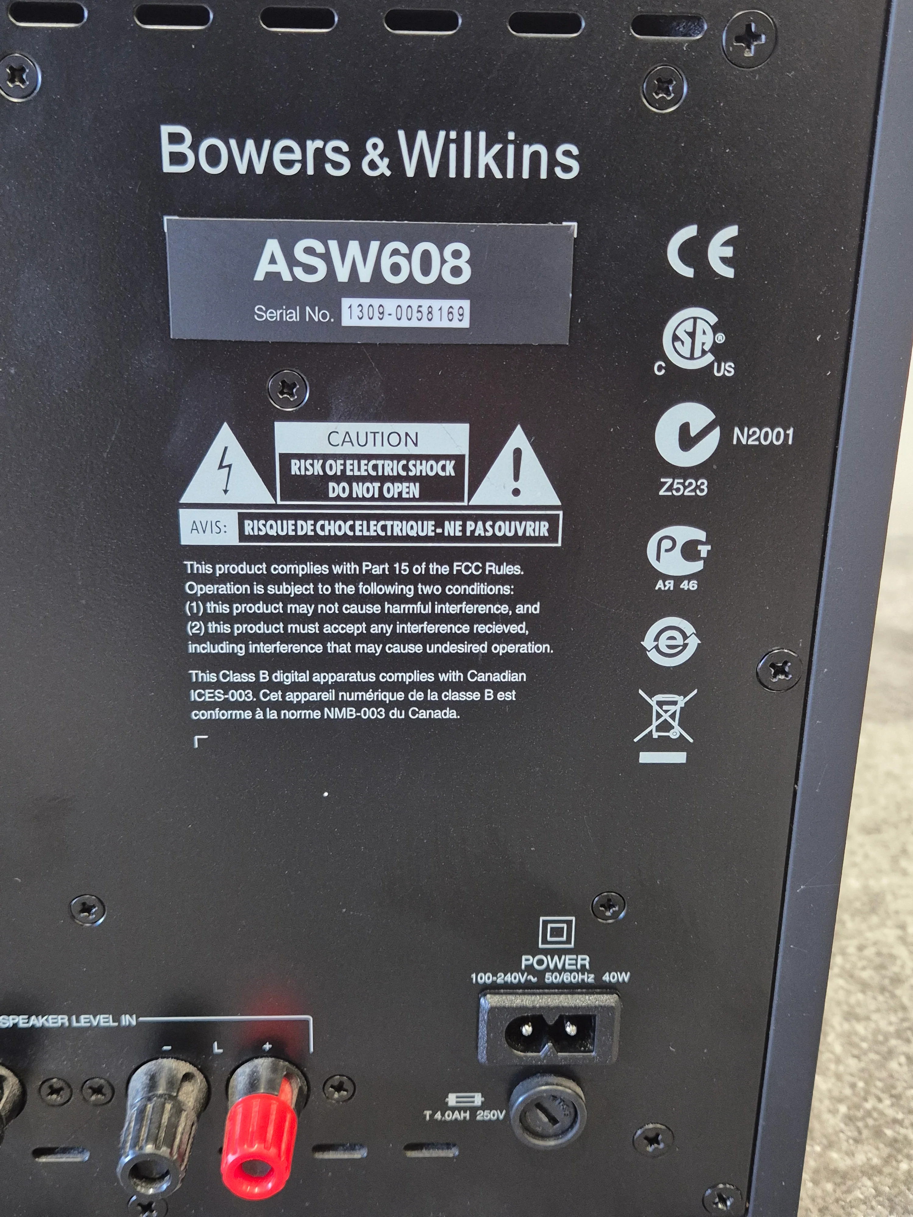 Bowers & Wilkins MT-50- Mini Theatre System (Spares or Repairs) - Image 26