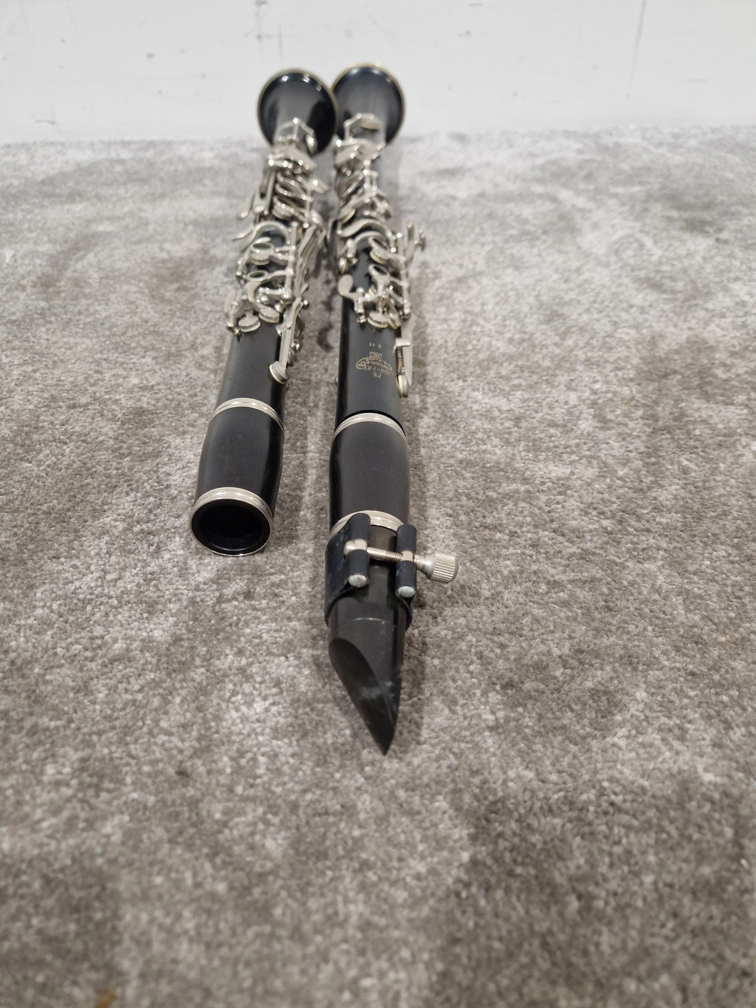 Buffet E11 And Buffet C12 Clarinets - Intermediate Woodwind Models - Very Good w/ Hard Case - Image 14