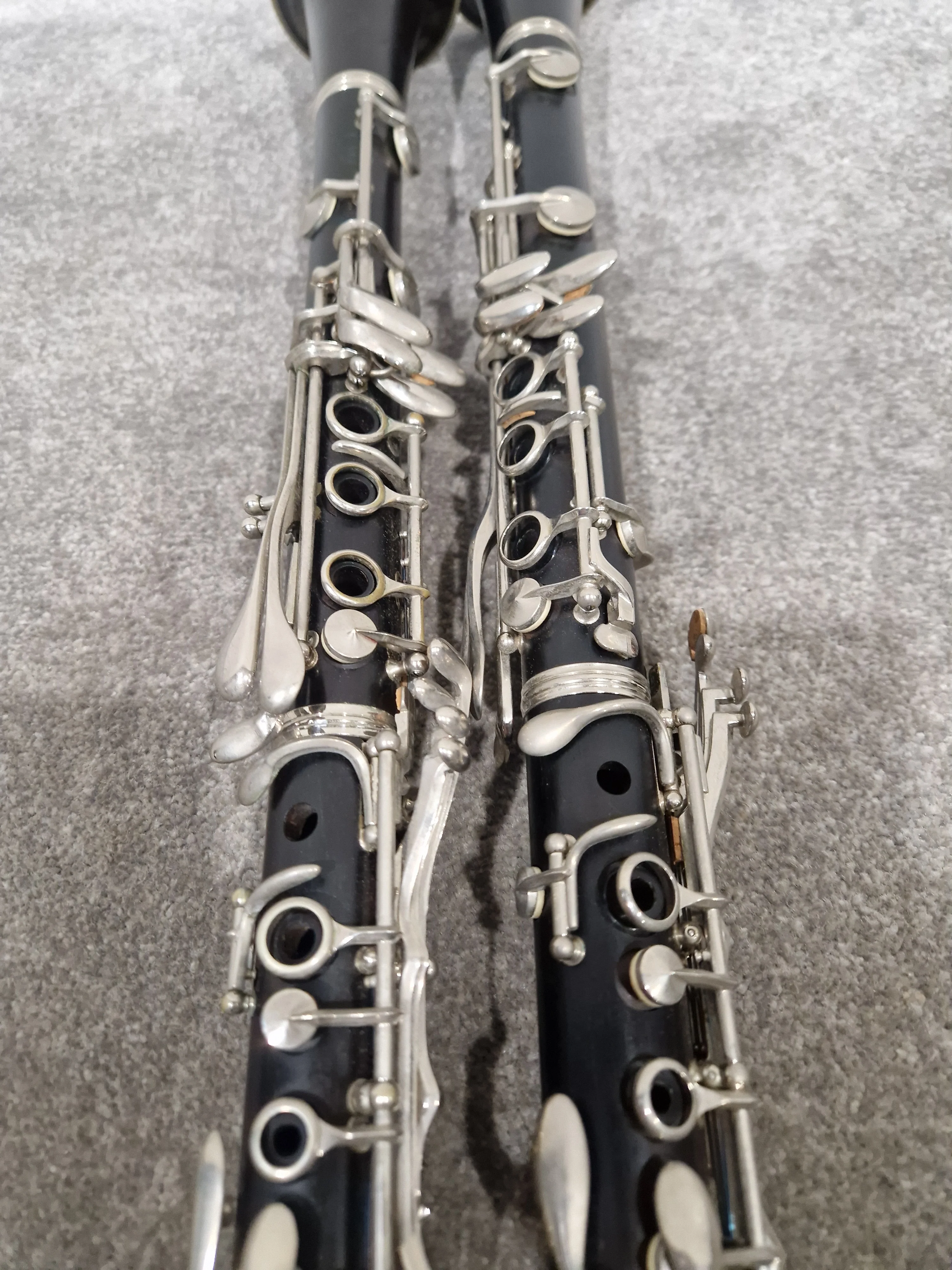 Buffet E11 And Buffet C12 Clarinets - Intermediate Woodwind Models - Very Good w/ Hard Case - Image 6