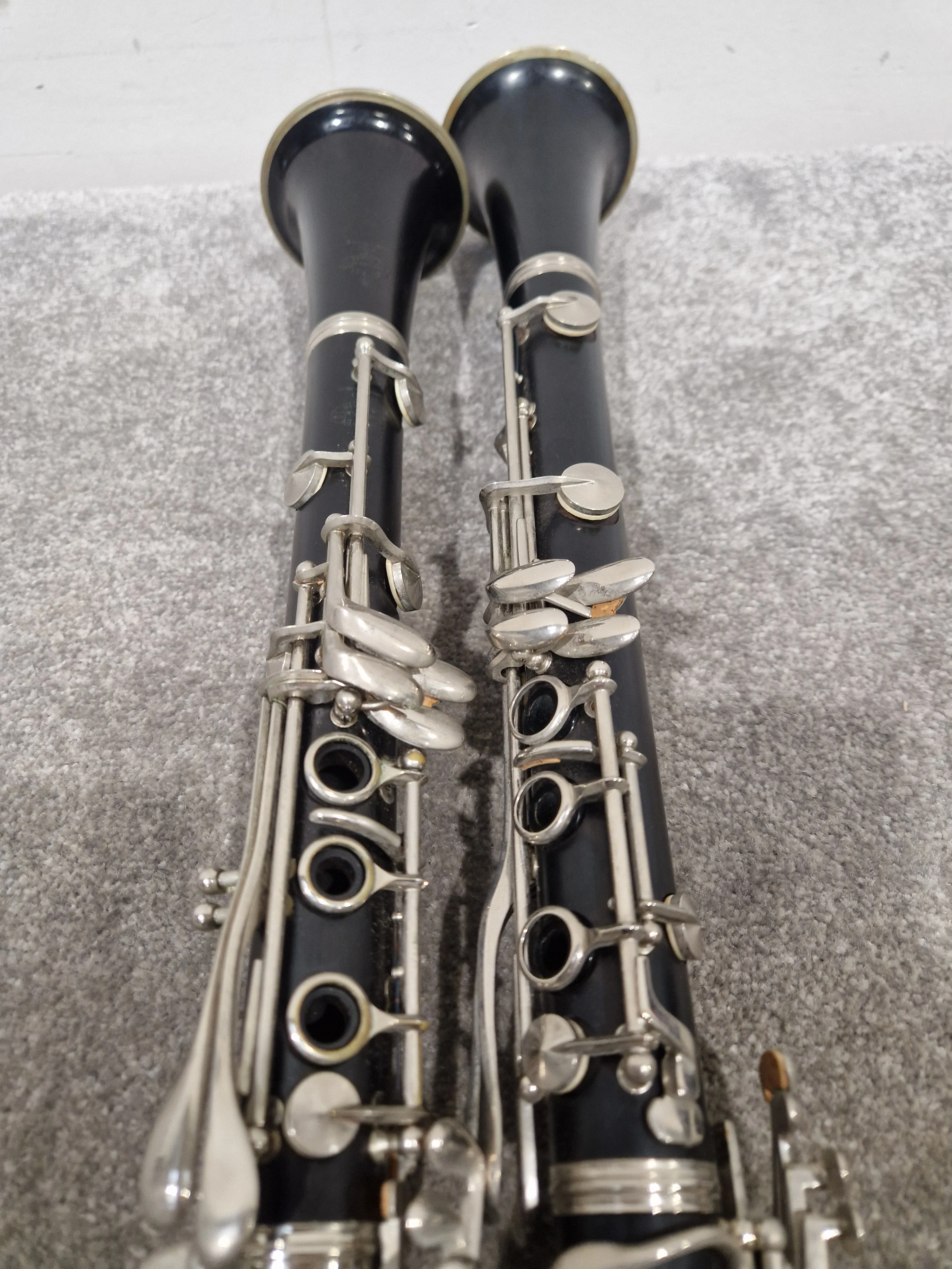 Buffet E11 And Buffet C12 Clarinets - Intermediate Woodwind Models - Very Good w/ Hard Case - Image 7