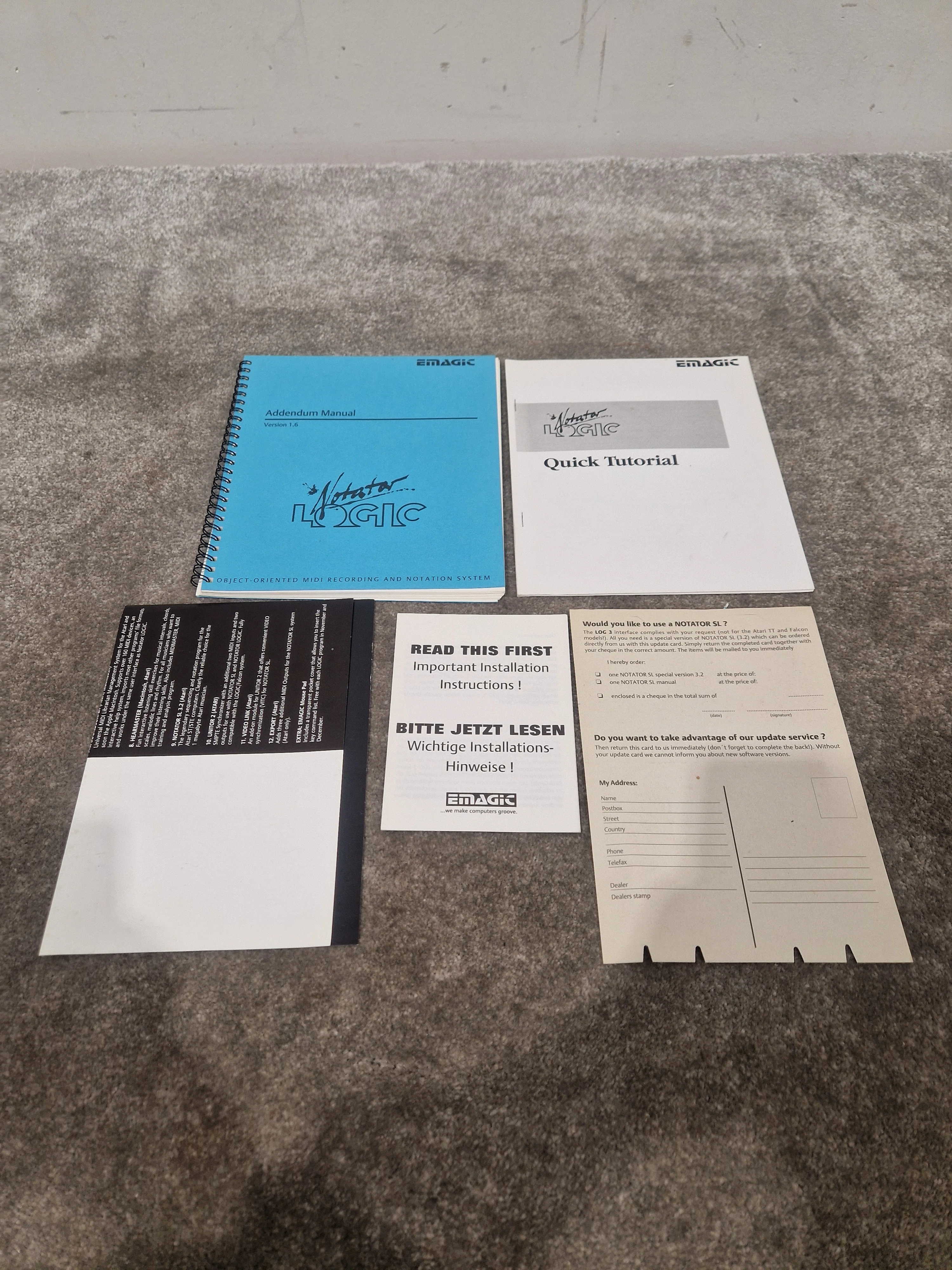C-LAB Emagic Notator - Sequencer Software - Excellent w/ Hard Case & disks Security key - Image 5