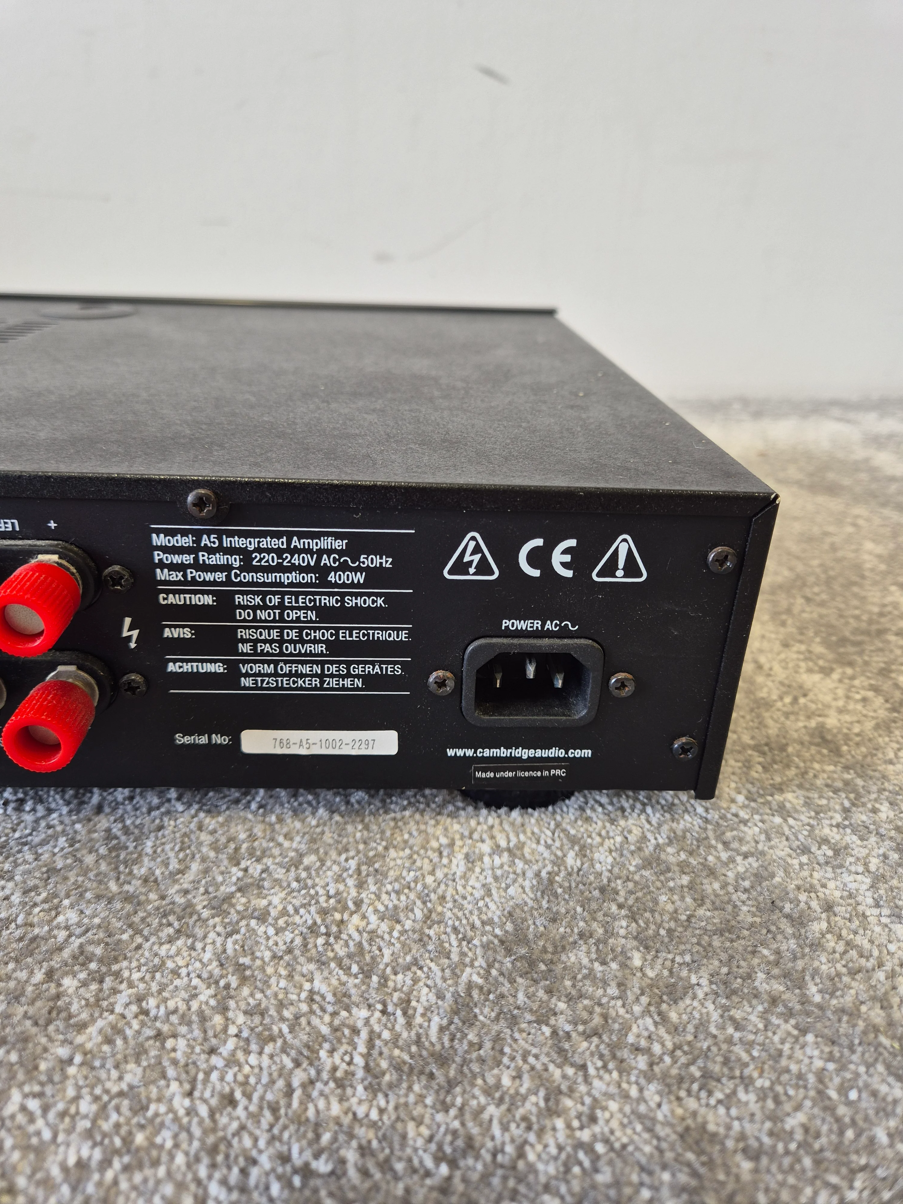 Cambridge Audio A5 - Integrated Amplifier - Very Good - Image 10