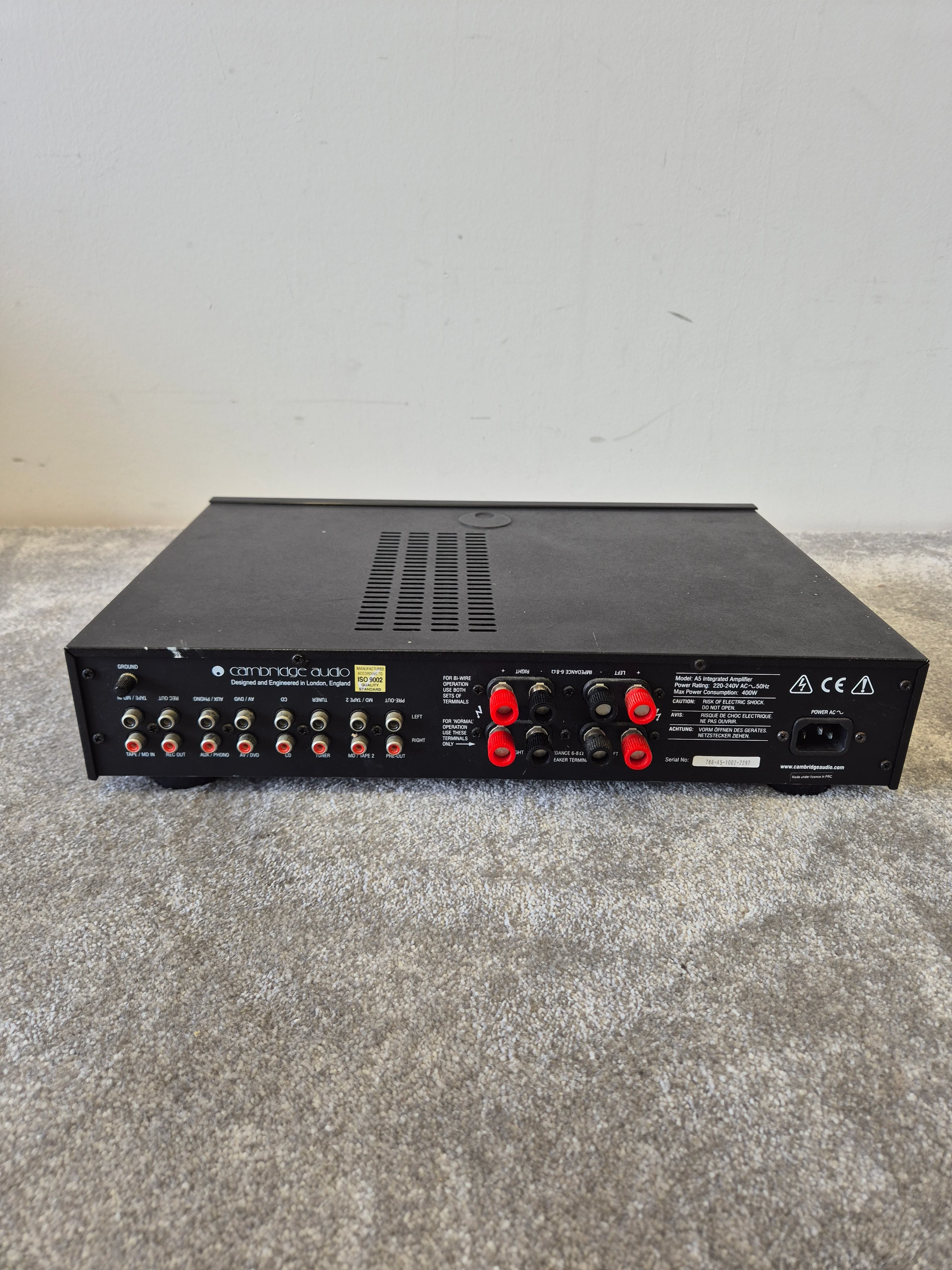 Cambridge Audio A5 - Integrated Amplifier - Very Good - Image 7