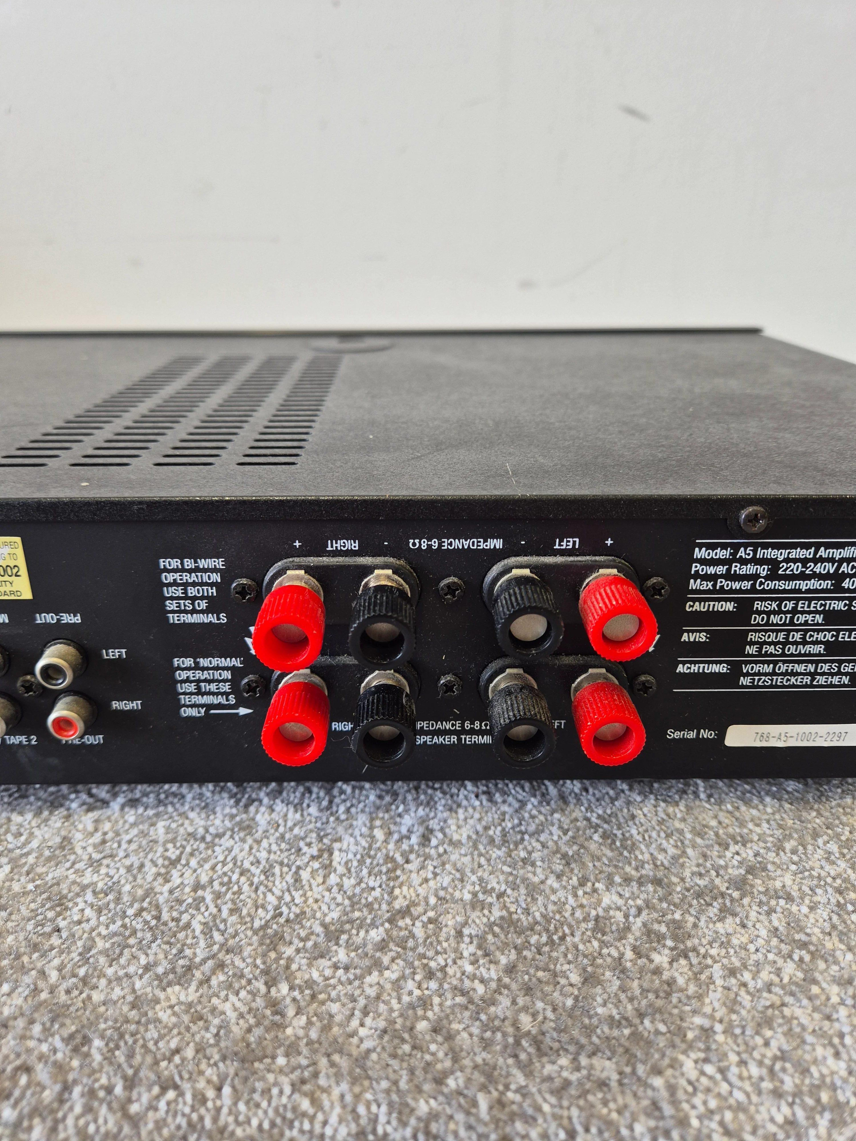 Cambridge Audio A5 - Integrated Amplifier - Very Good - Image 9