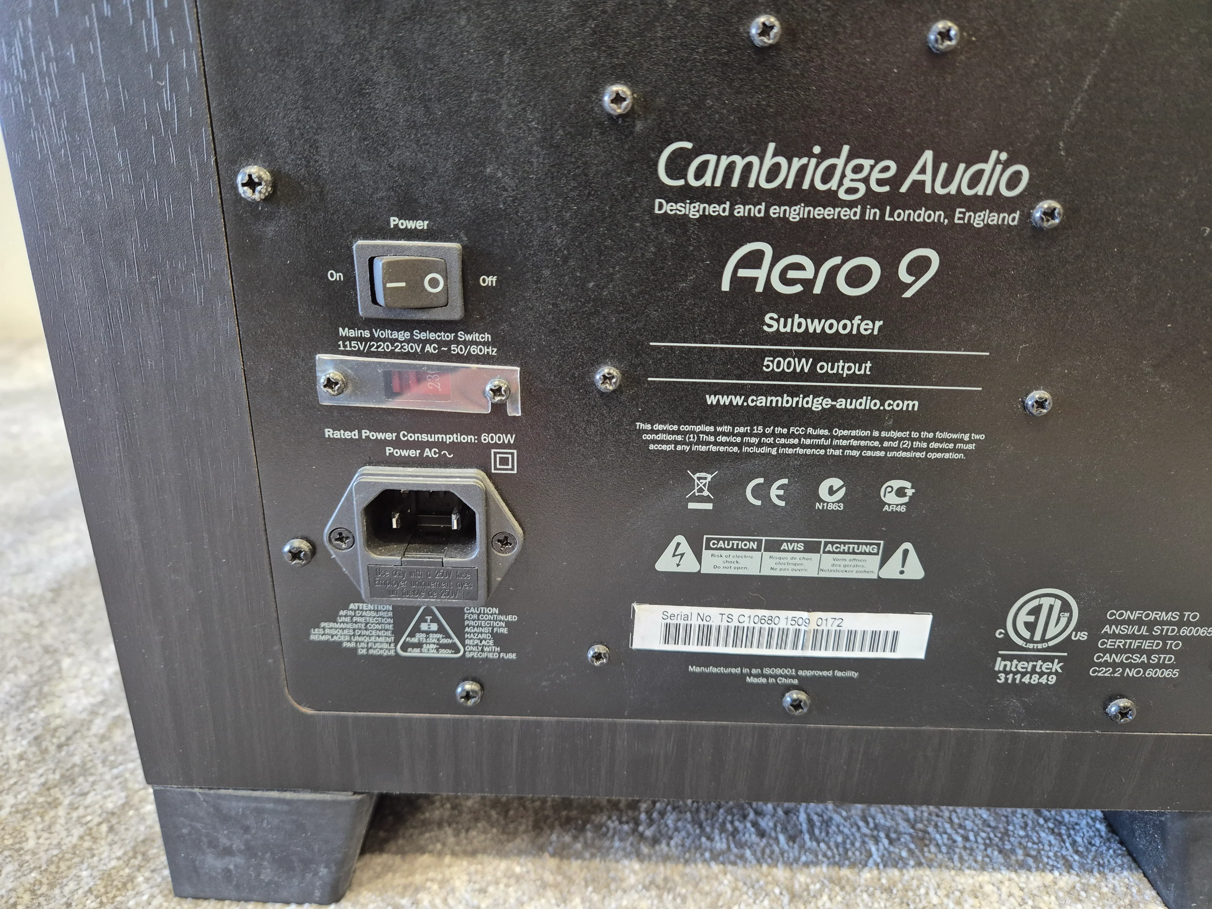Cambridge Audio Aero 9 - High-Performance Subwoofer - Image 10