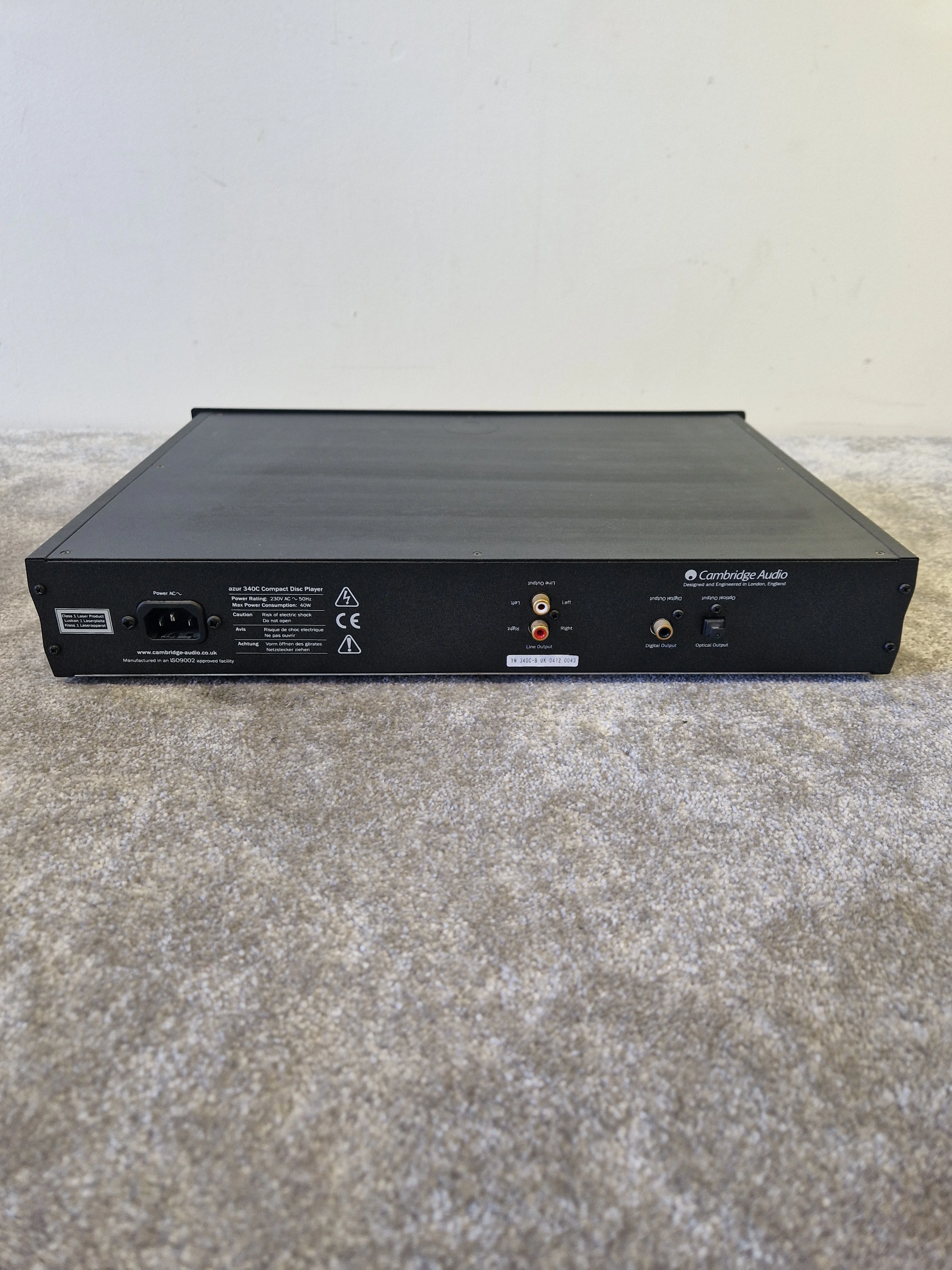 Cambridge Audio Azur 340C CD Player – Crystal DAC, British Hi-Fi Sound - Very Good - Image 4