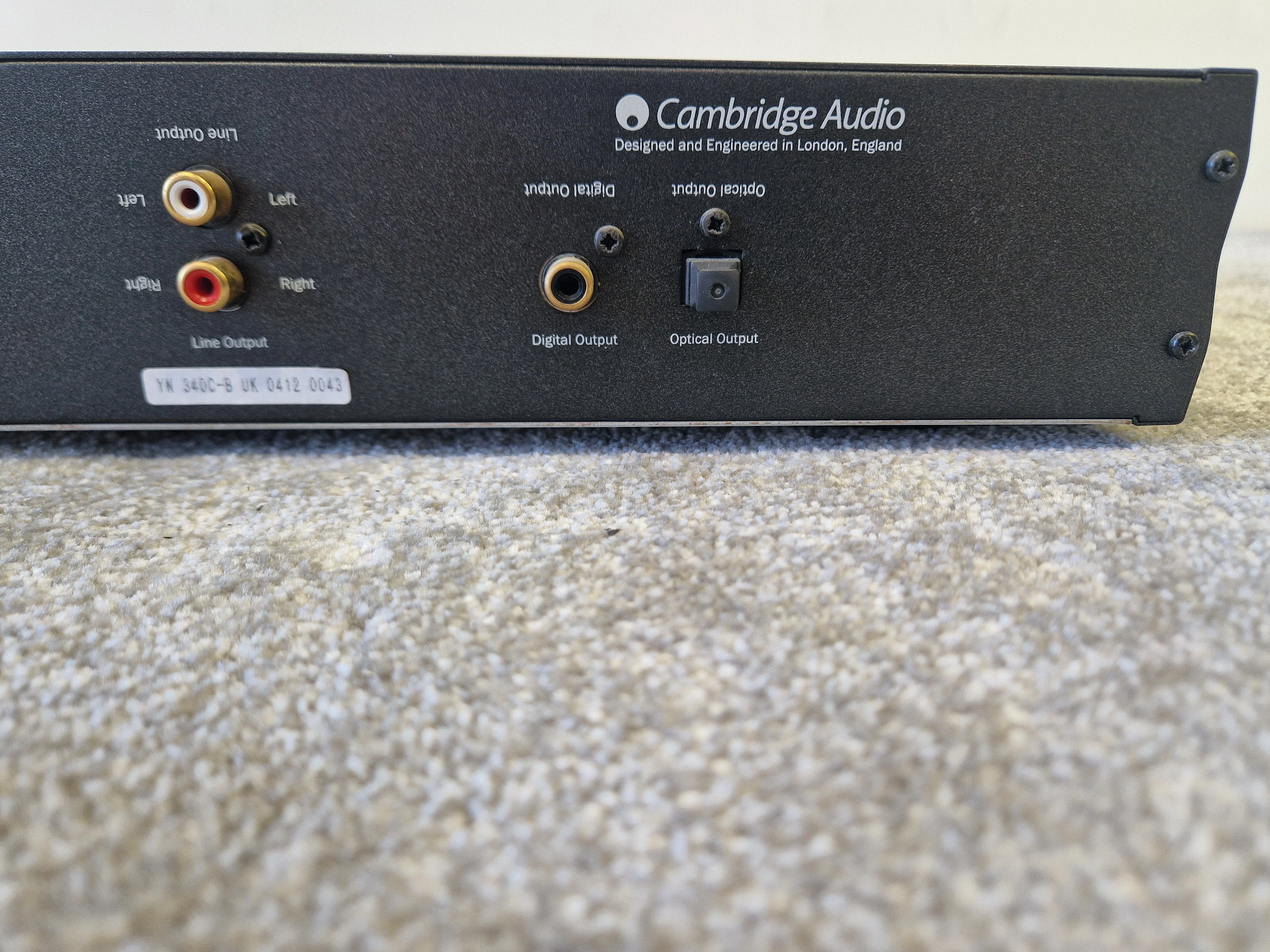Cambridge Audio Azur 340C CD Player – Crystal DAC, British Hi-Fi Sound - Very Good - Image 8