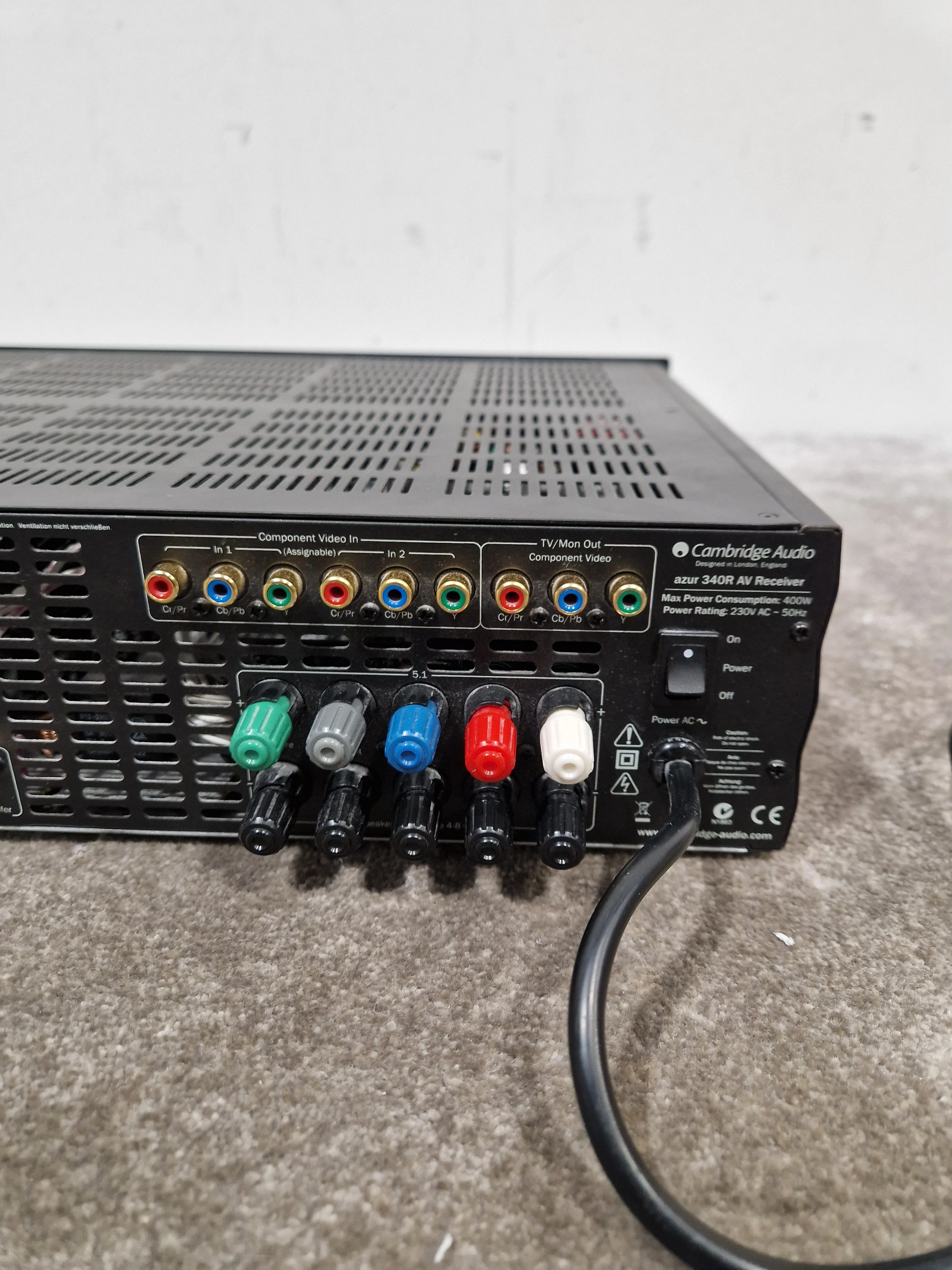 Cambridge Audio Azur 340R - 5.1 Channel AV Receiver - Excellent w/ Power Supply & Remote - Image 6