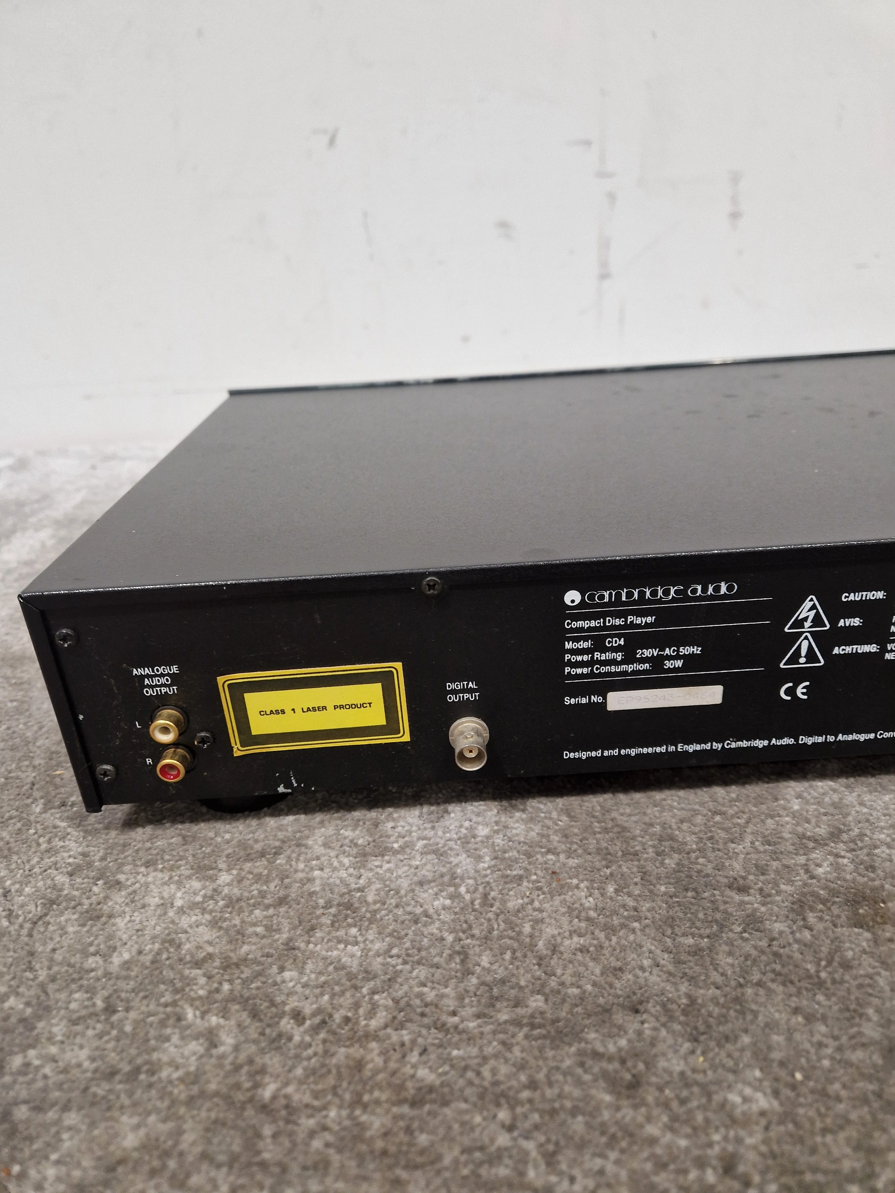Cambridge Audio CD4 - High-Fidelity CD Player - Very Good w/ Power Supply - Image 10