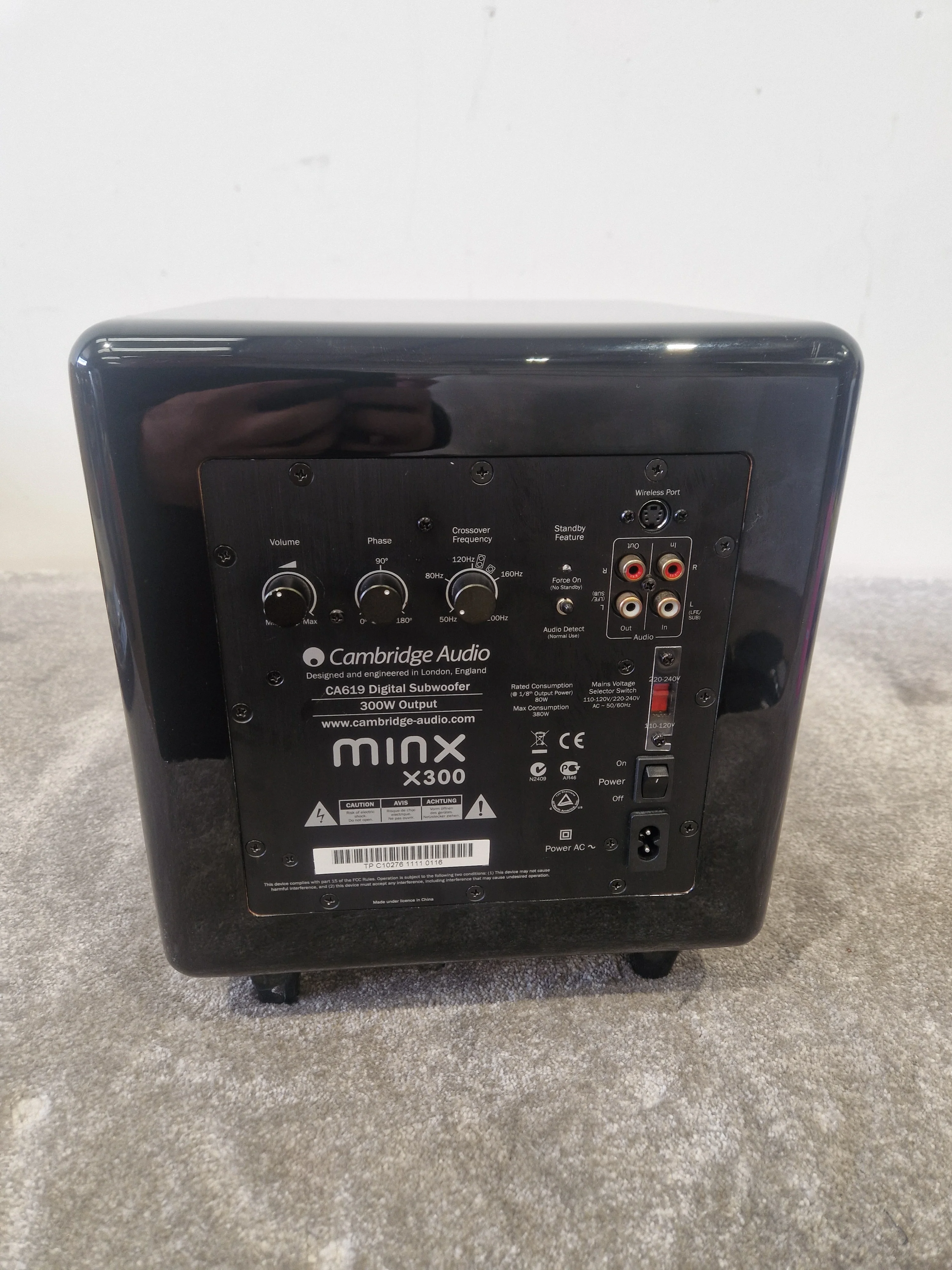 Cambridge Audio Minx X300 – Compact Powered Subwoofer – Very Good - Image 10
