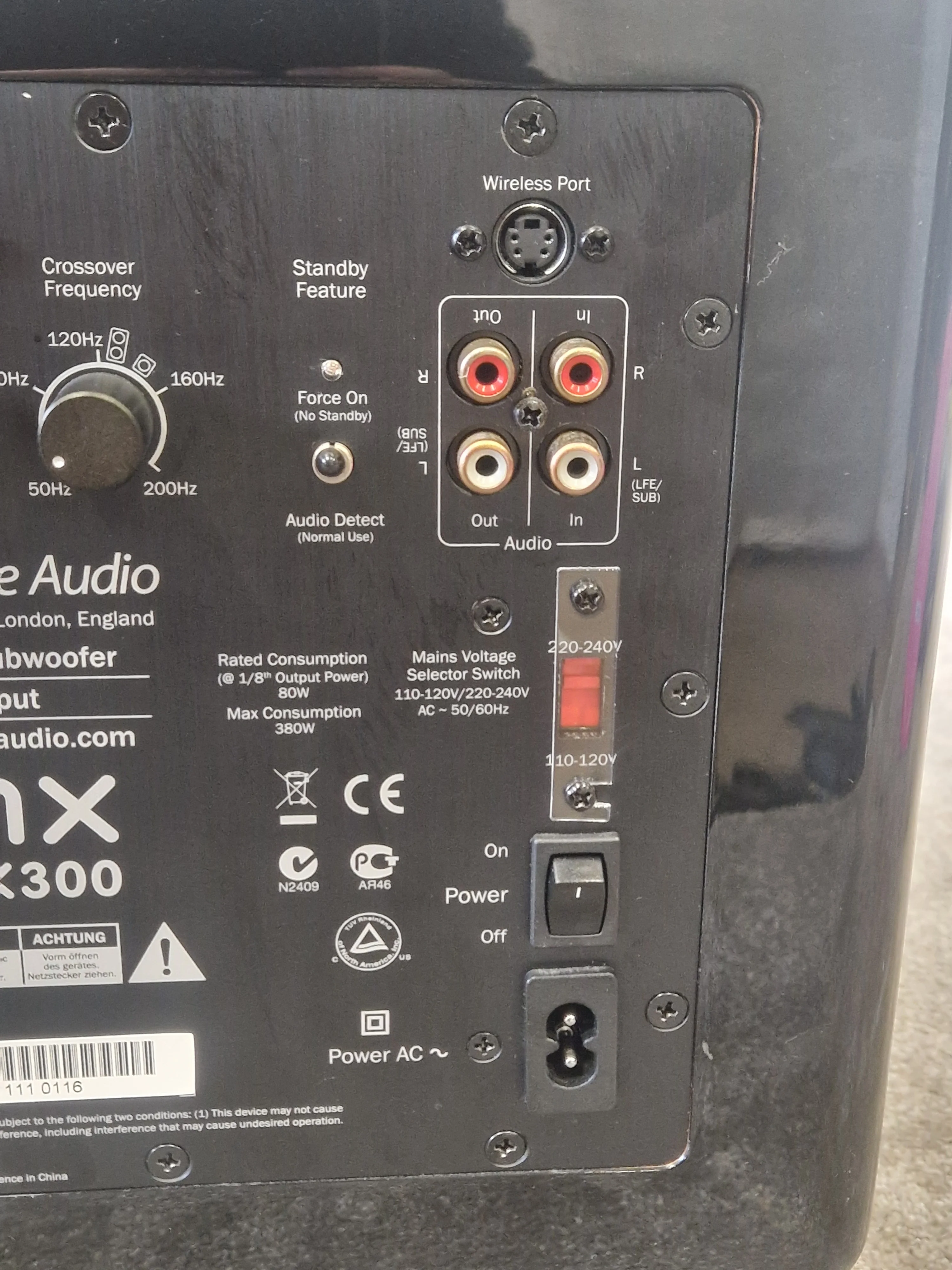 Cambridge Audio Minx X300 – Compact Powered Subwoofer – Very Good - Image 4
