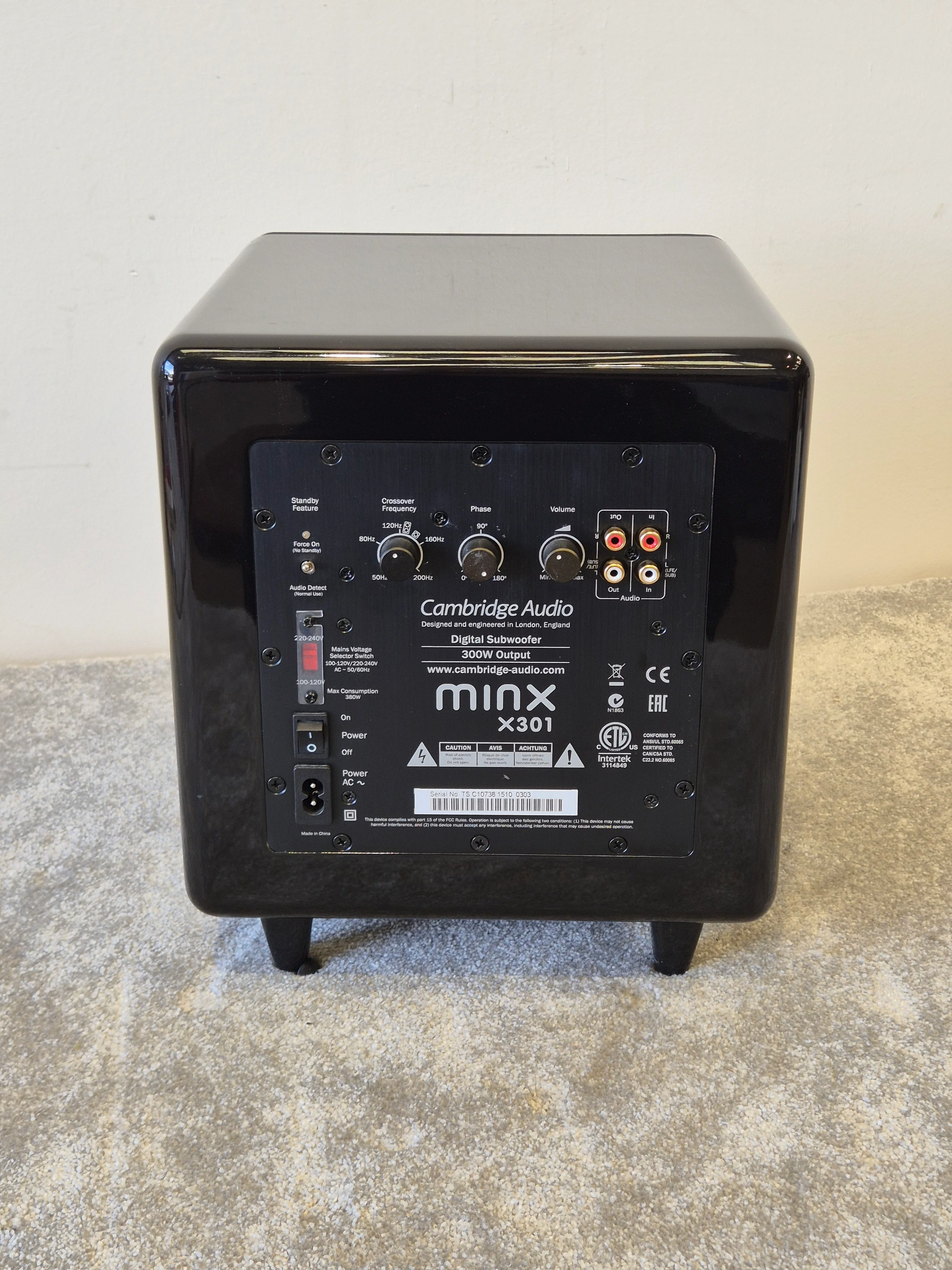 Cambridge Audio Minx X300 - Compact Powered Subwoofer - Very Good - Image 4