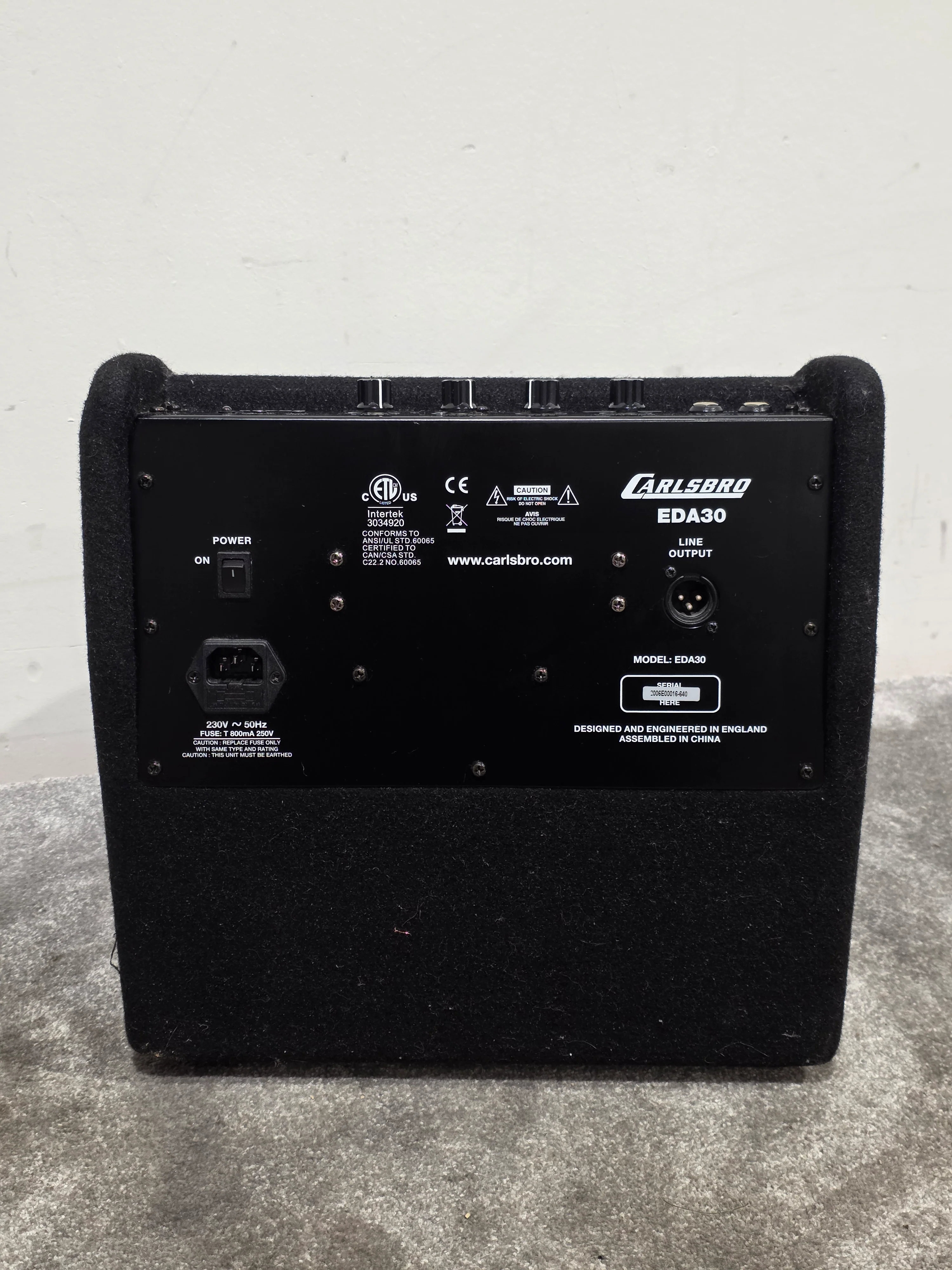 Carlsbro EDA30 - Electronic Drum Amplifier - Black - Excellent - Image 3