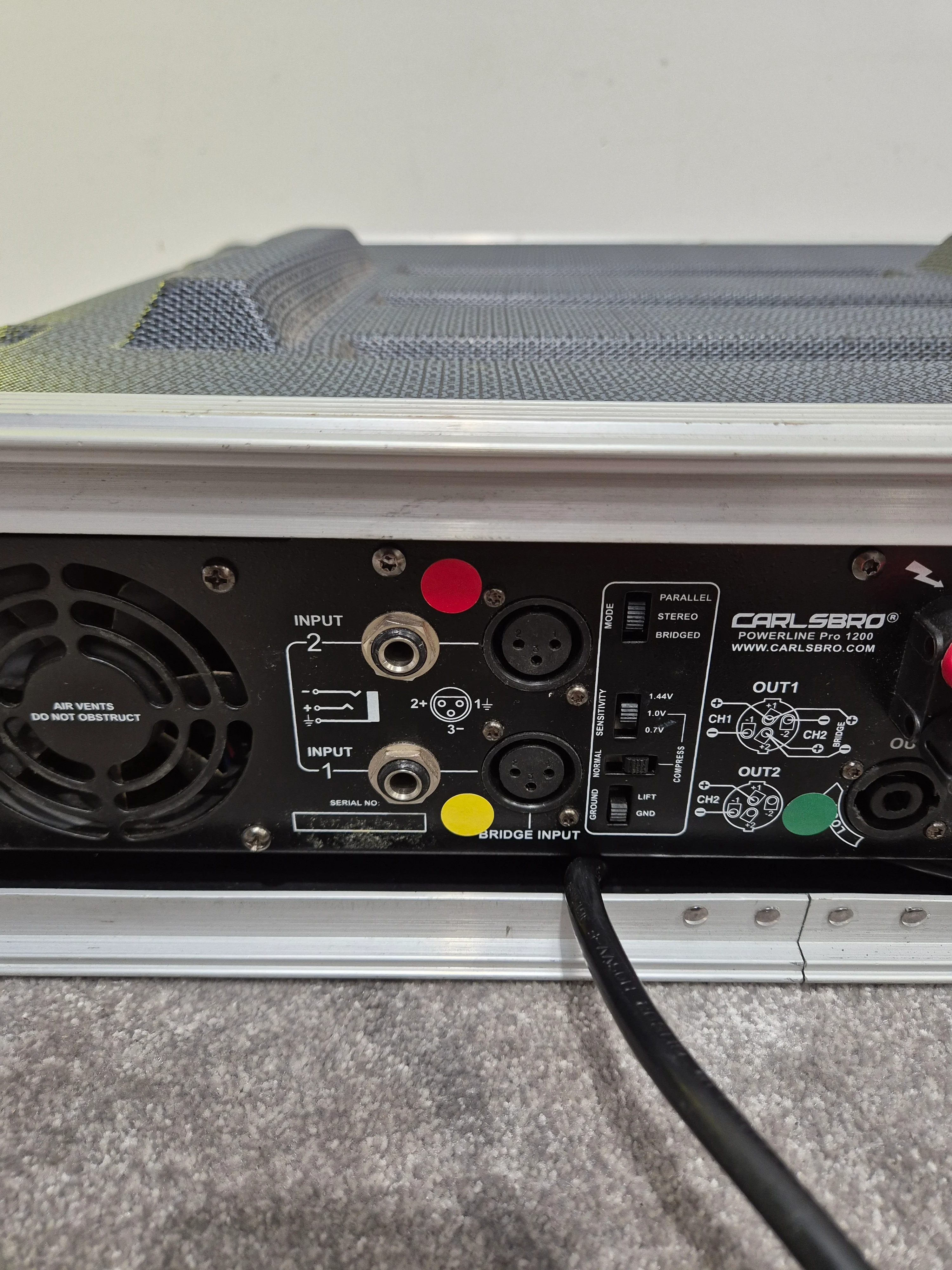Carlsbro Powerline Pro 1200 Amplifier - 600-watts RMS - Fair (Read Description) - Image 7