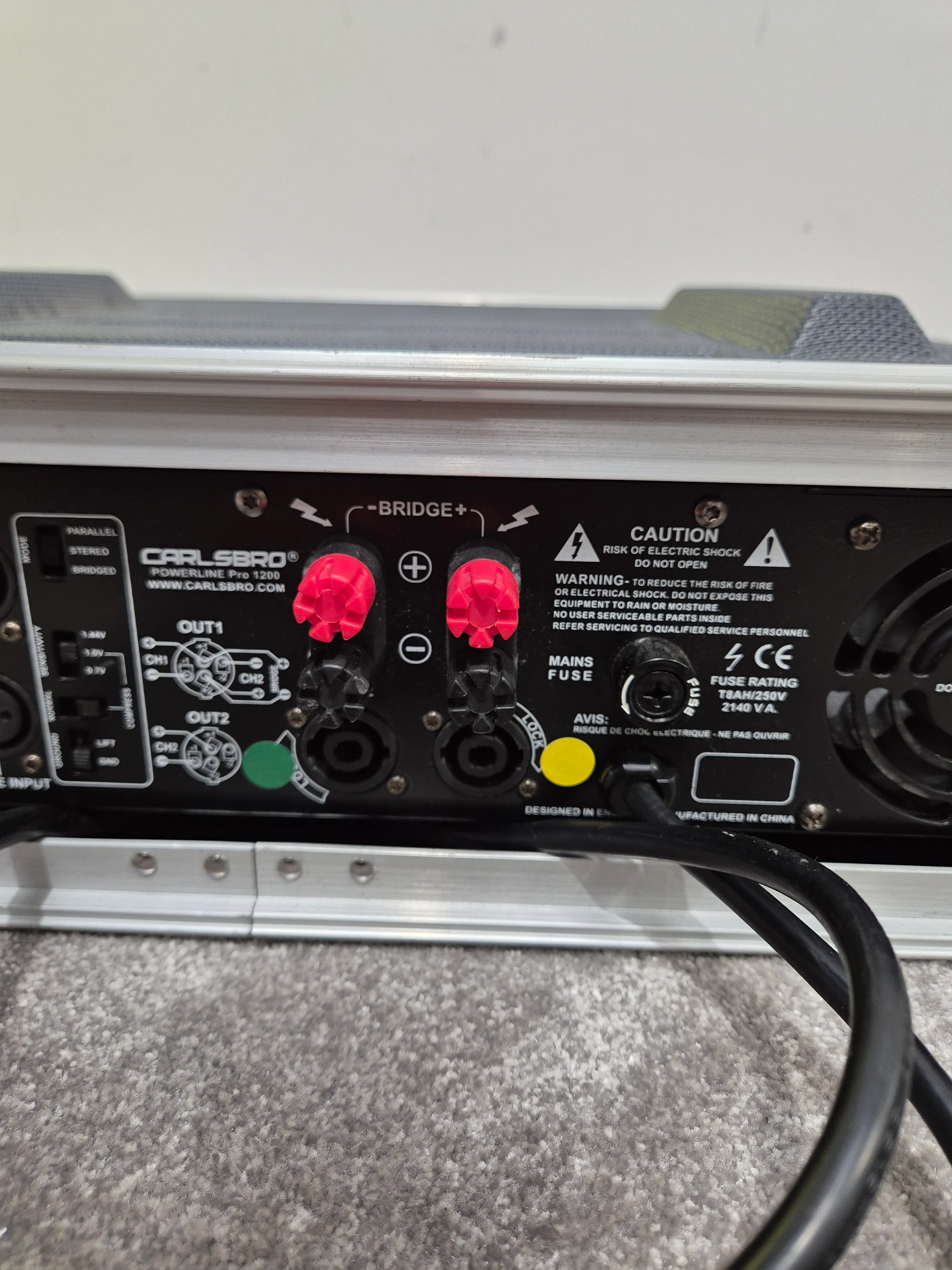 Carlsbro Powerline Pro 1200 Amplifier - 600-watts RMS - Fair (Read Description) - Image 8