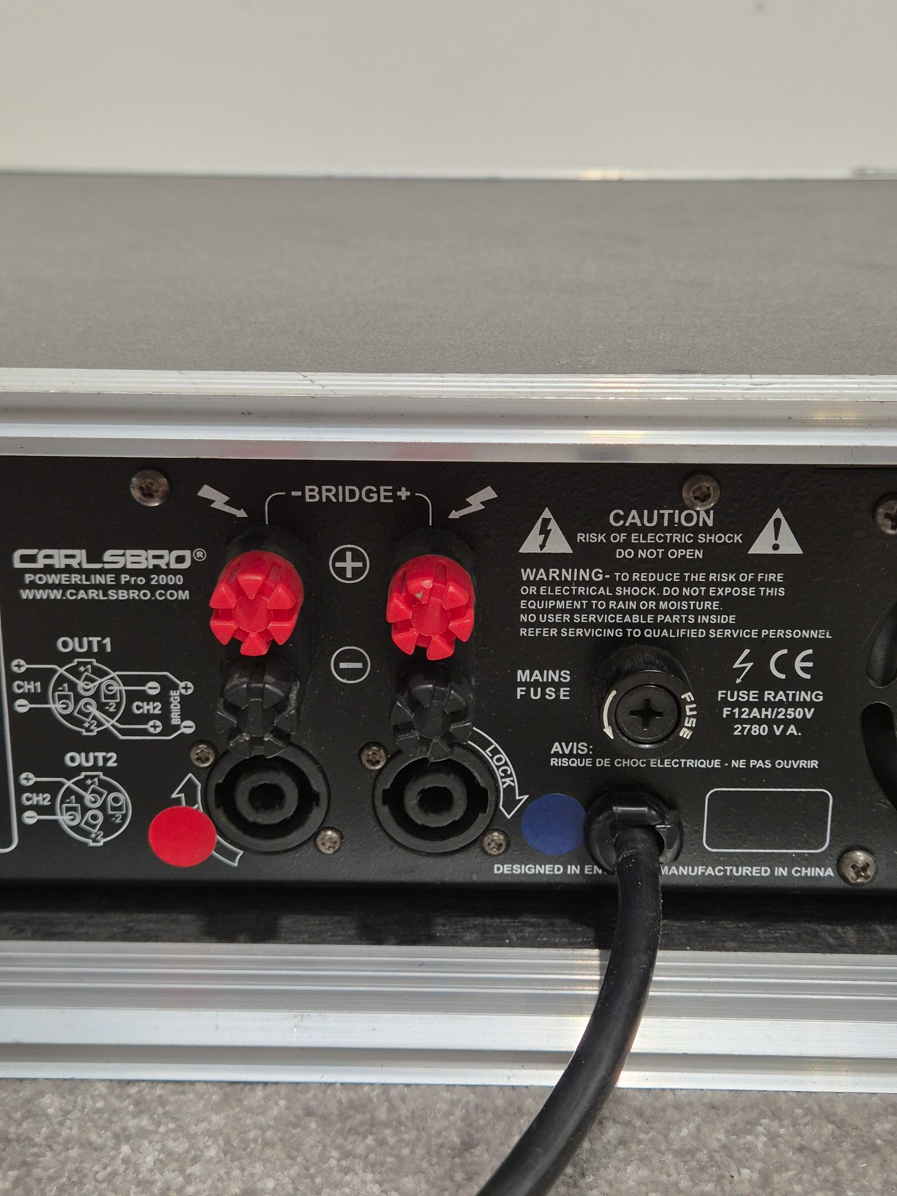 Carlsbro Powerline Pro 2000 Amplifier - 1000 Watts - Fair (Read Description) - Image 7