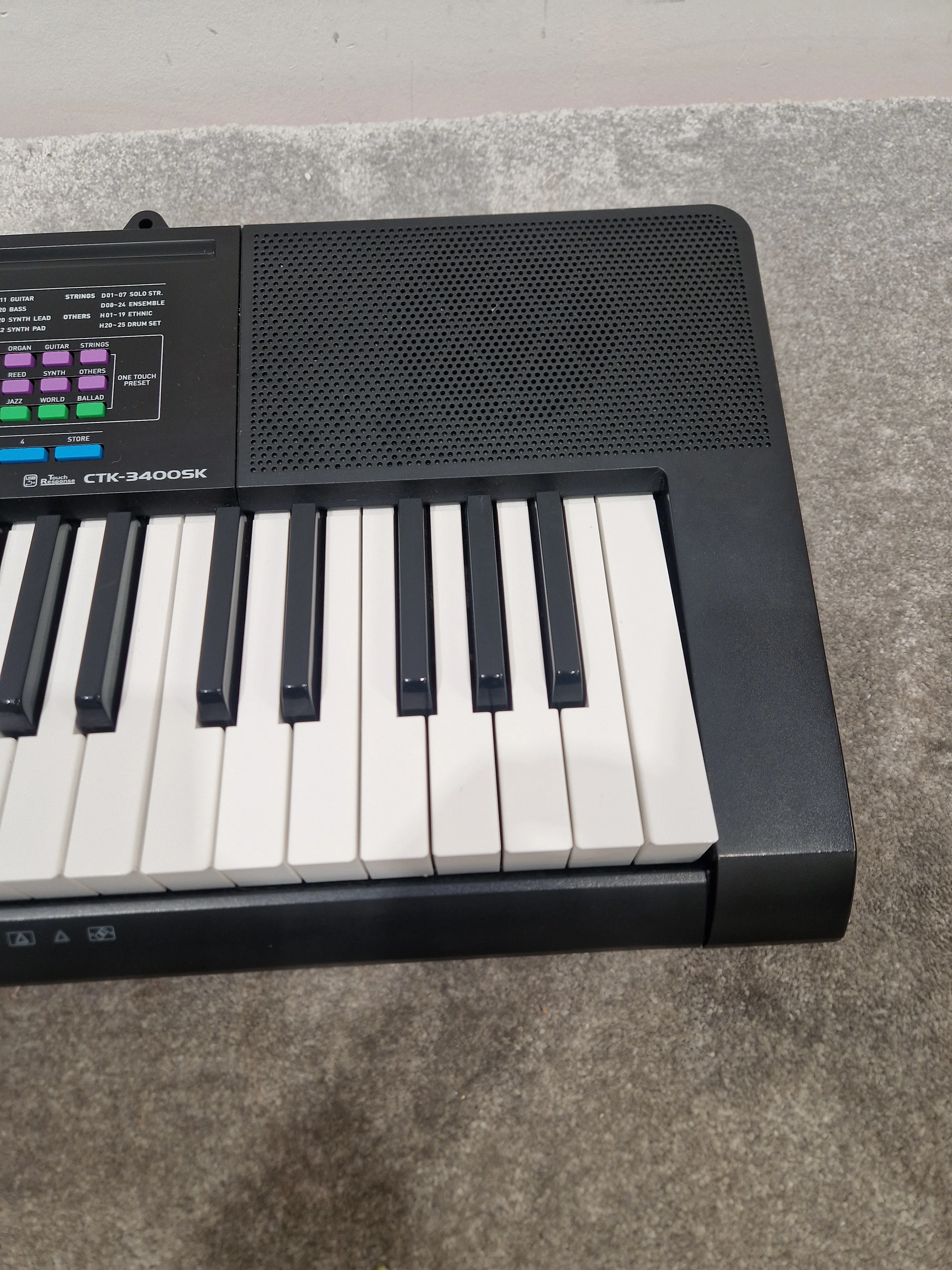 Casio Ctk-3400sk Keyboard - 61 Keys, Built-in Rhythms - Fair - Image 8
