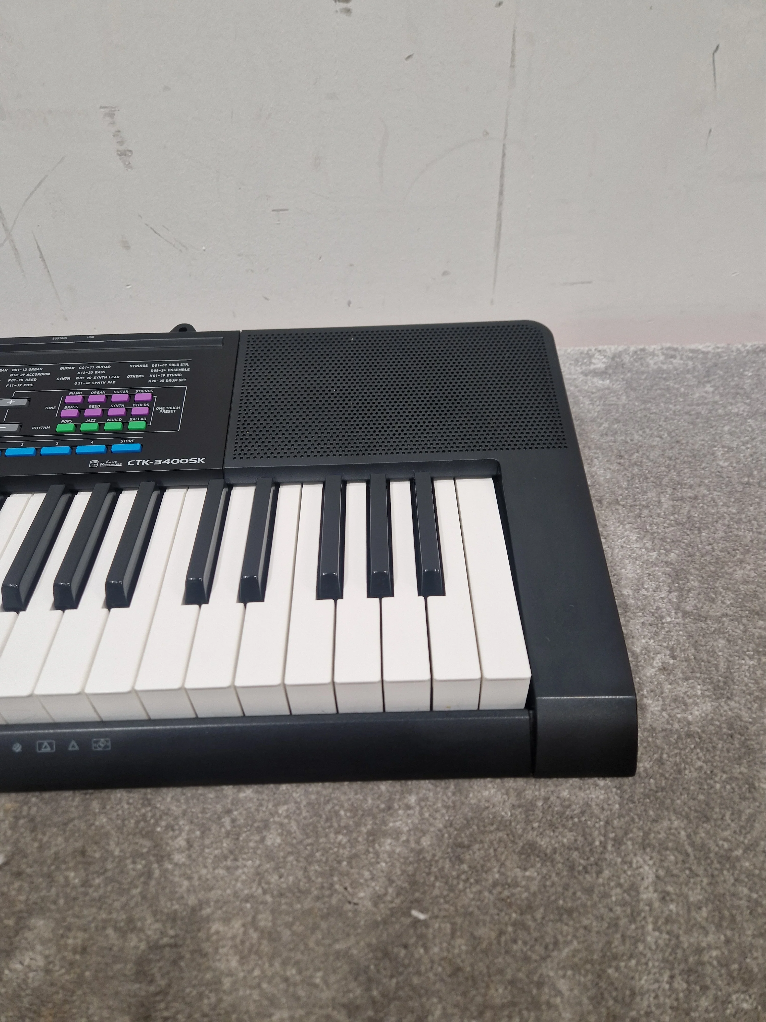 Casio Ctk-3400sk Keyboard - 61 Keys, Built-in Rhythms - Fair - Image 4