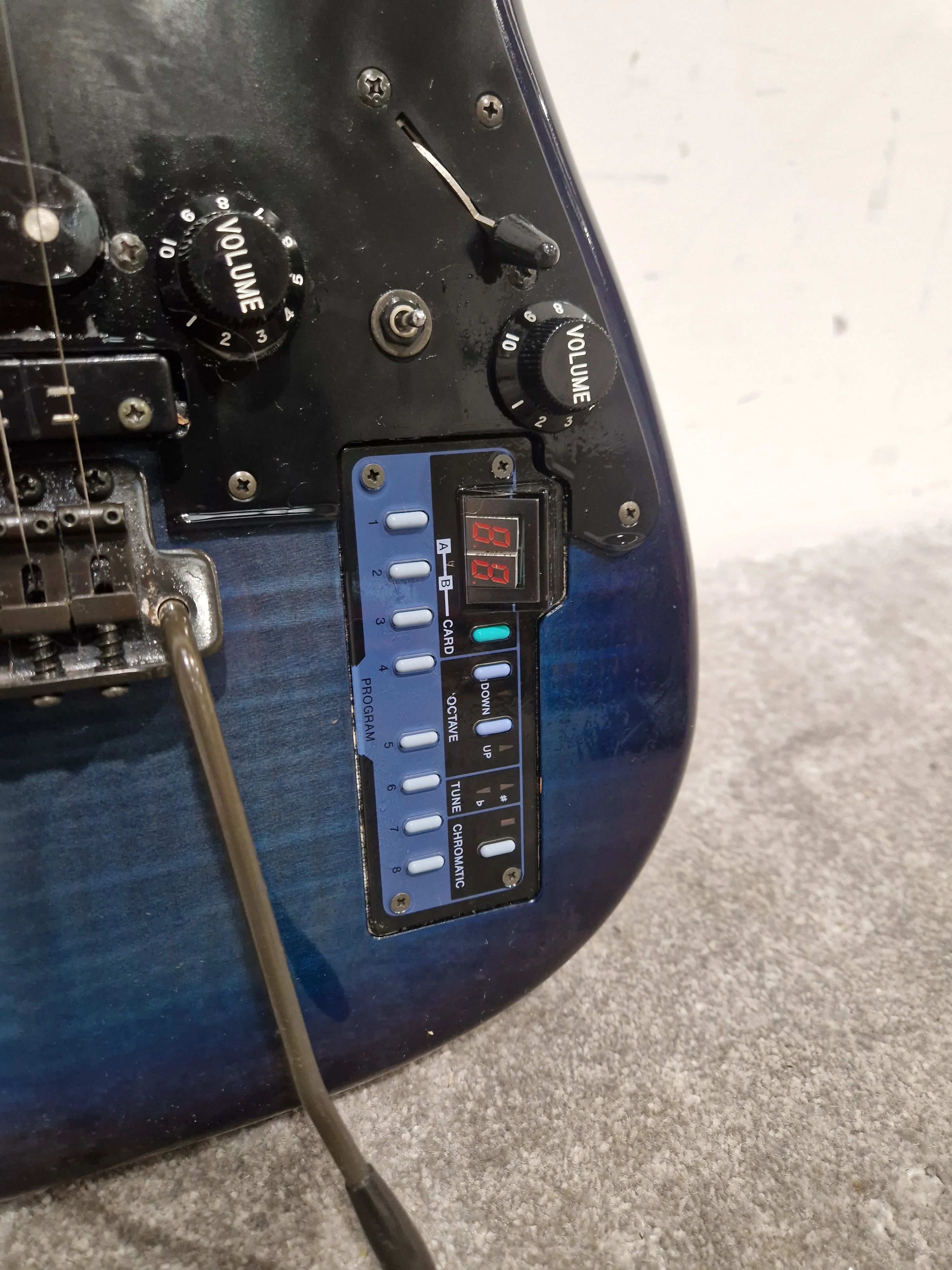 Casio PG-300 - Guitar Synthesizer - Blue Flame Top - Good w/ Original Box - Image 19