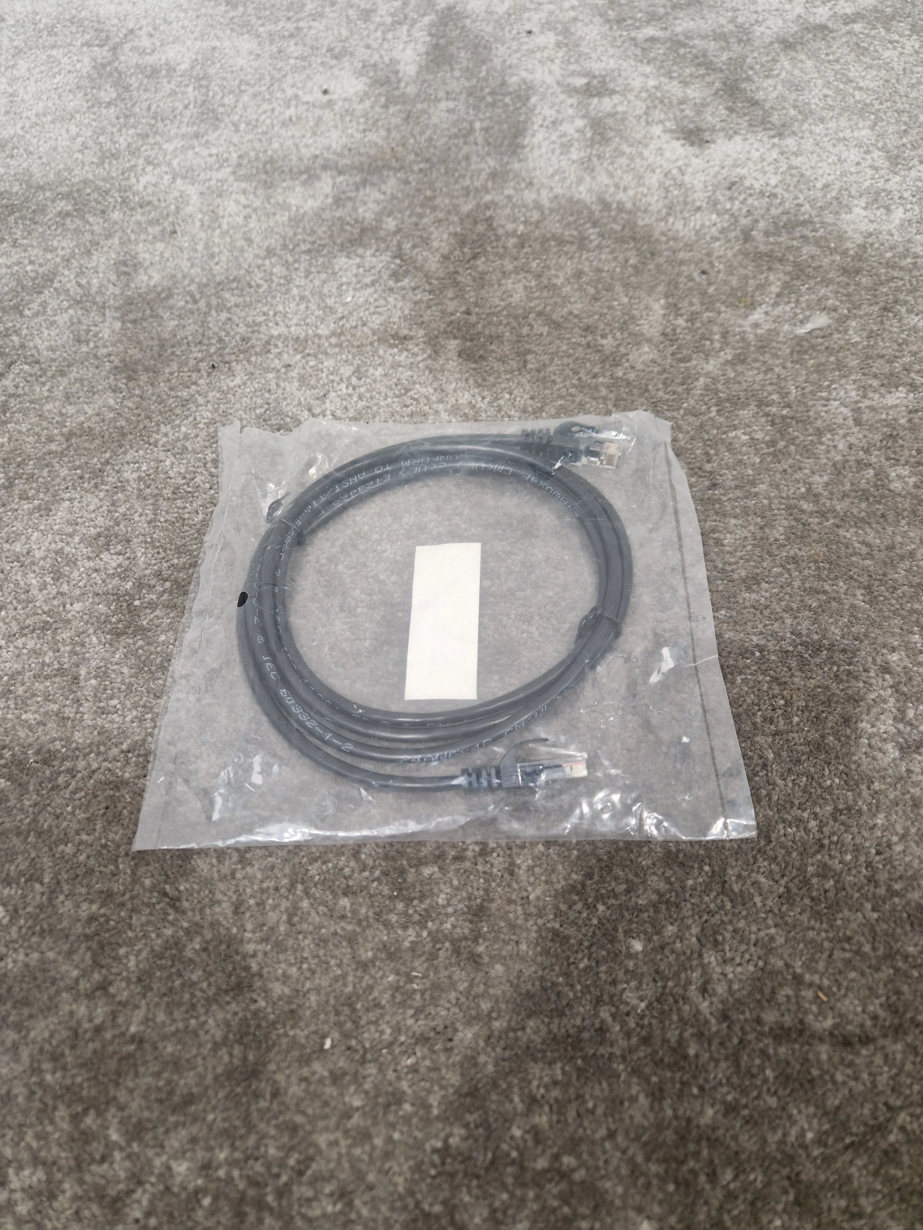 Cat Ethernet Cable 5FT Black - High-Speed Data Transfer - Excellent w/ Original Packet - Image 3