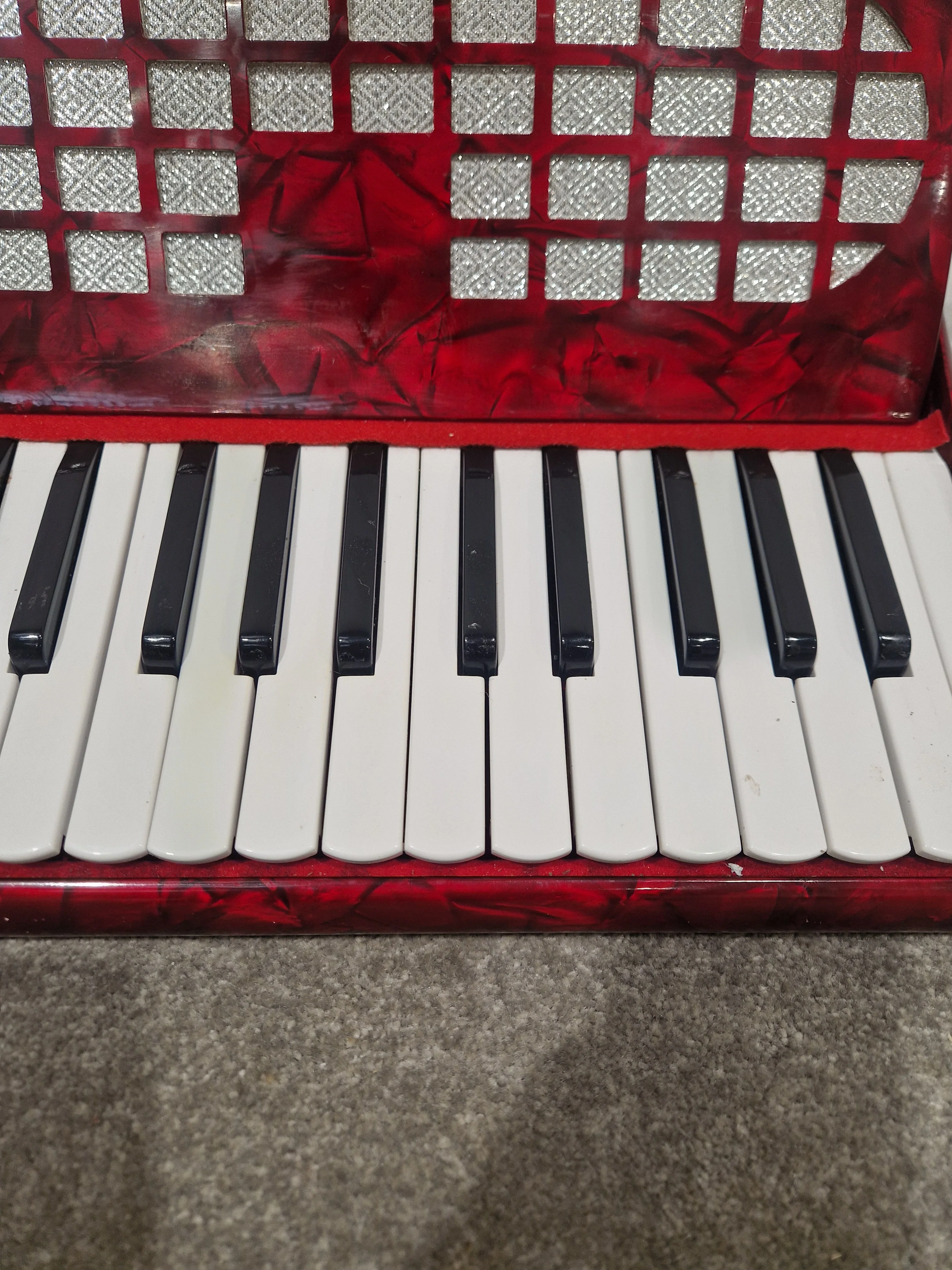 CHANSON 26 KEY-48 BASS - Compact Accordion - Good w/ Hard Case - Image 12