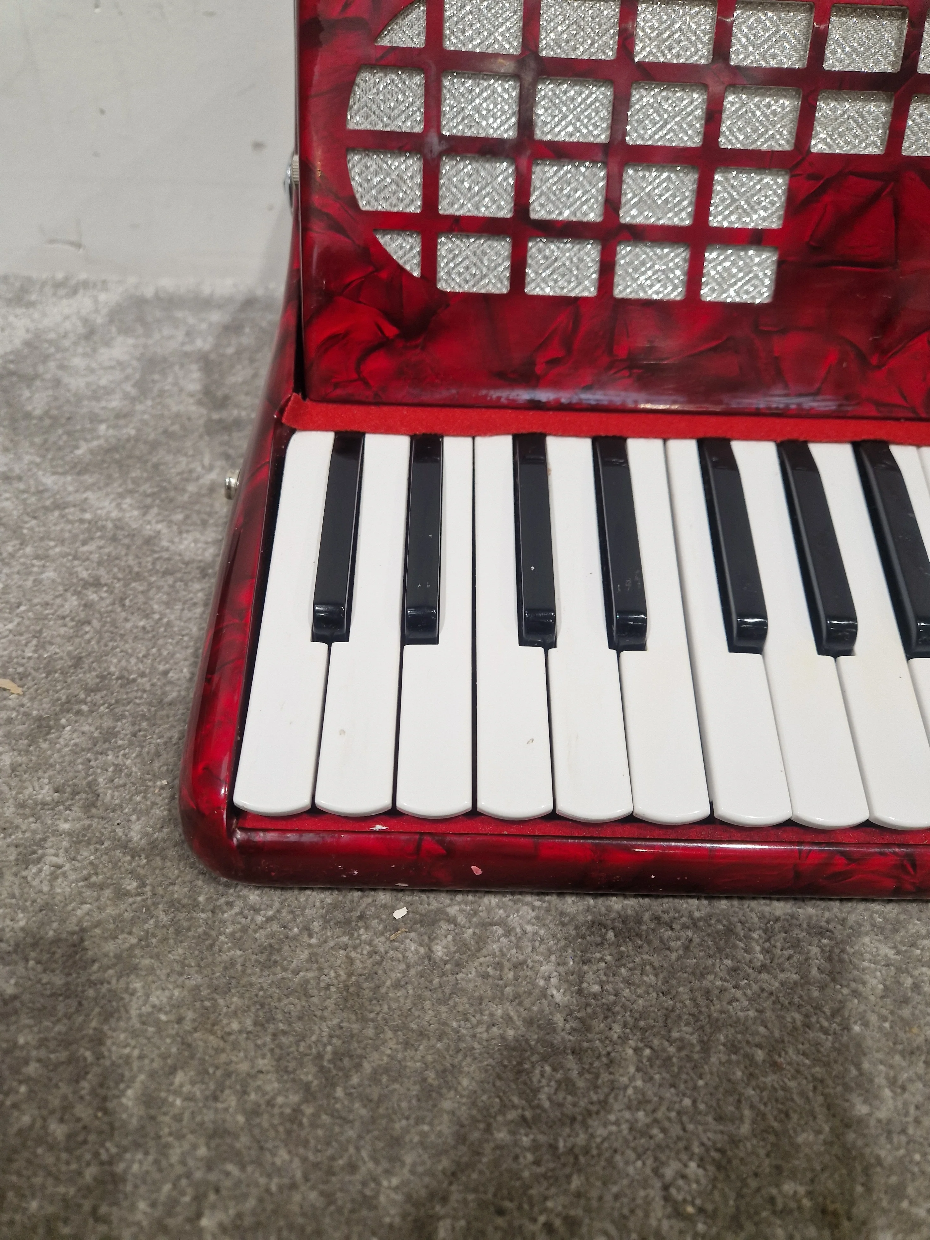CHANSON 26 KEY-48 BASS - Compact Accordion - Good w/ Hard Case - Image 14