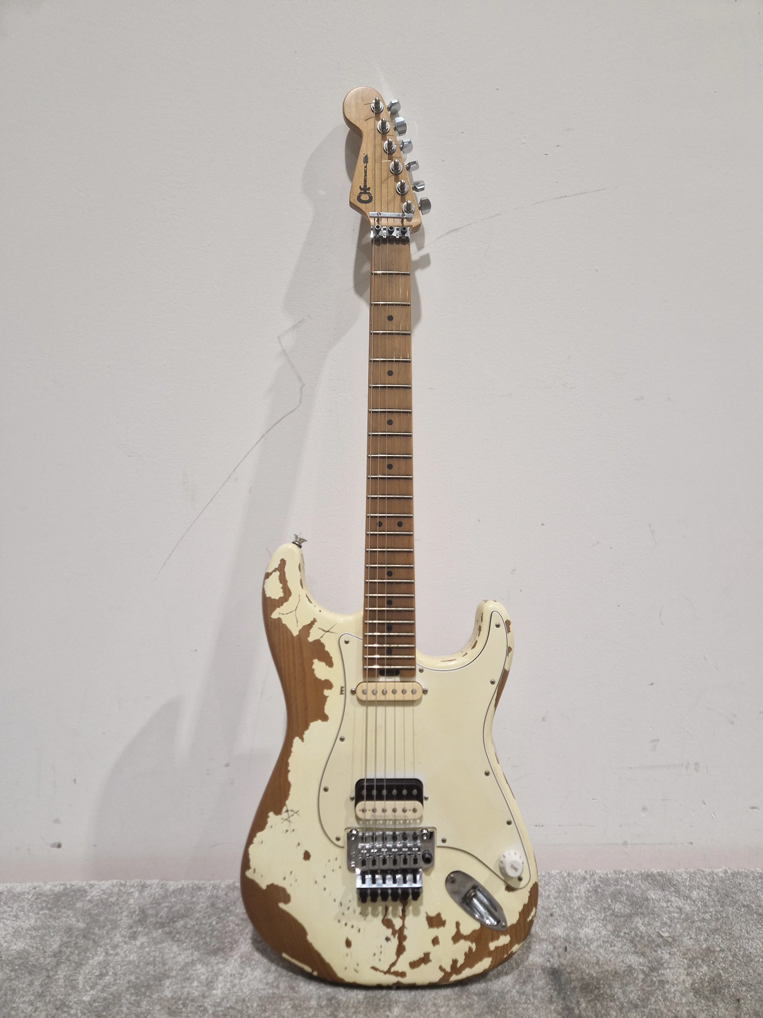 Charvel Henrik Danhage - Electric Guitar - White Relic - Excellent w/ Soft Case & spare whammy - Image 26