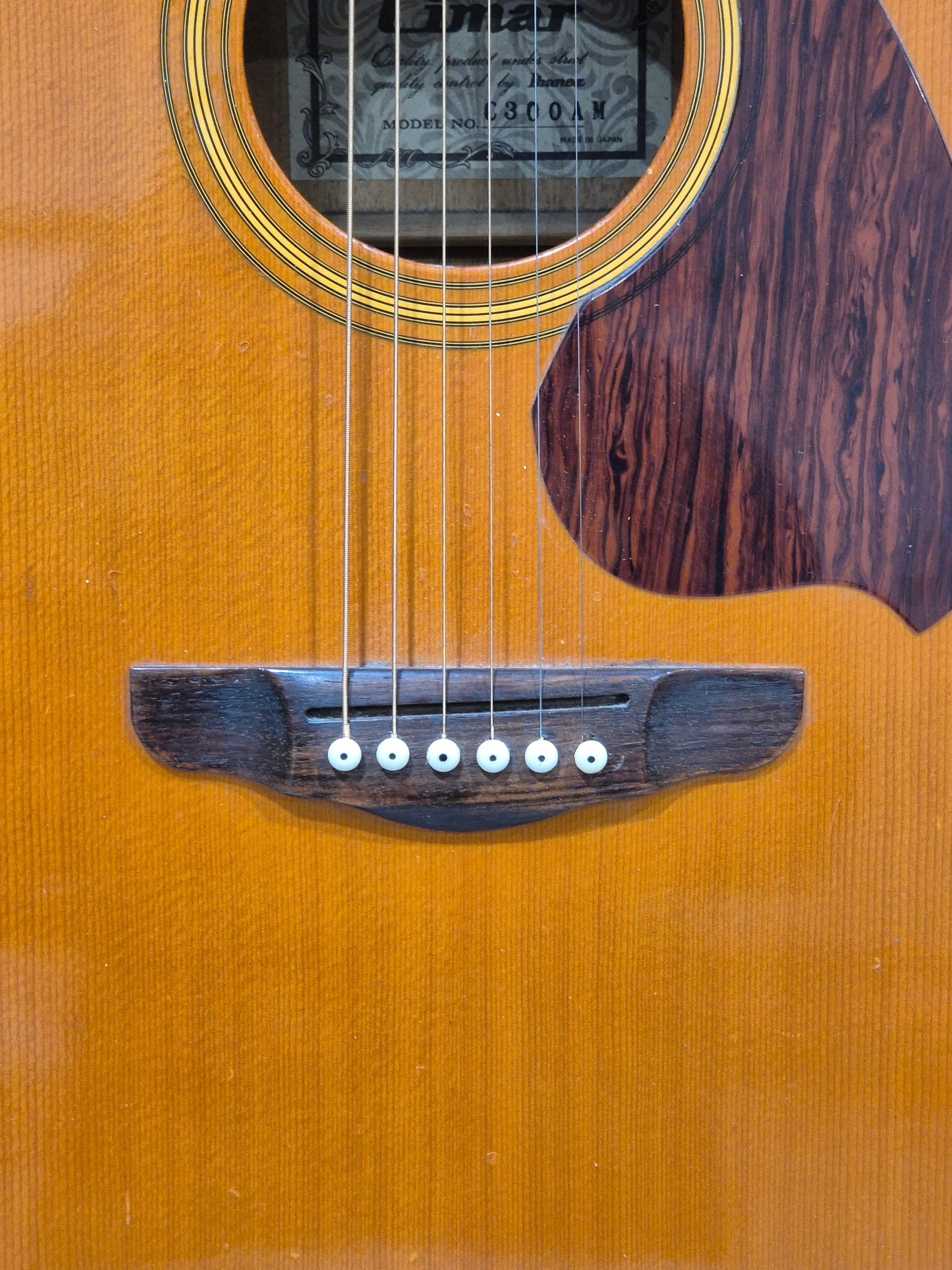 Cimar by Ibanez C300AM Acoustic Guitar - Natural Wood Finish - Very Good - Image 3