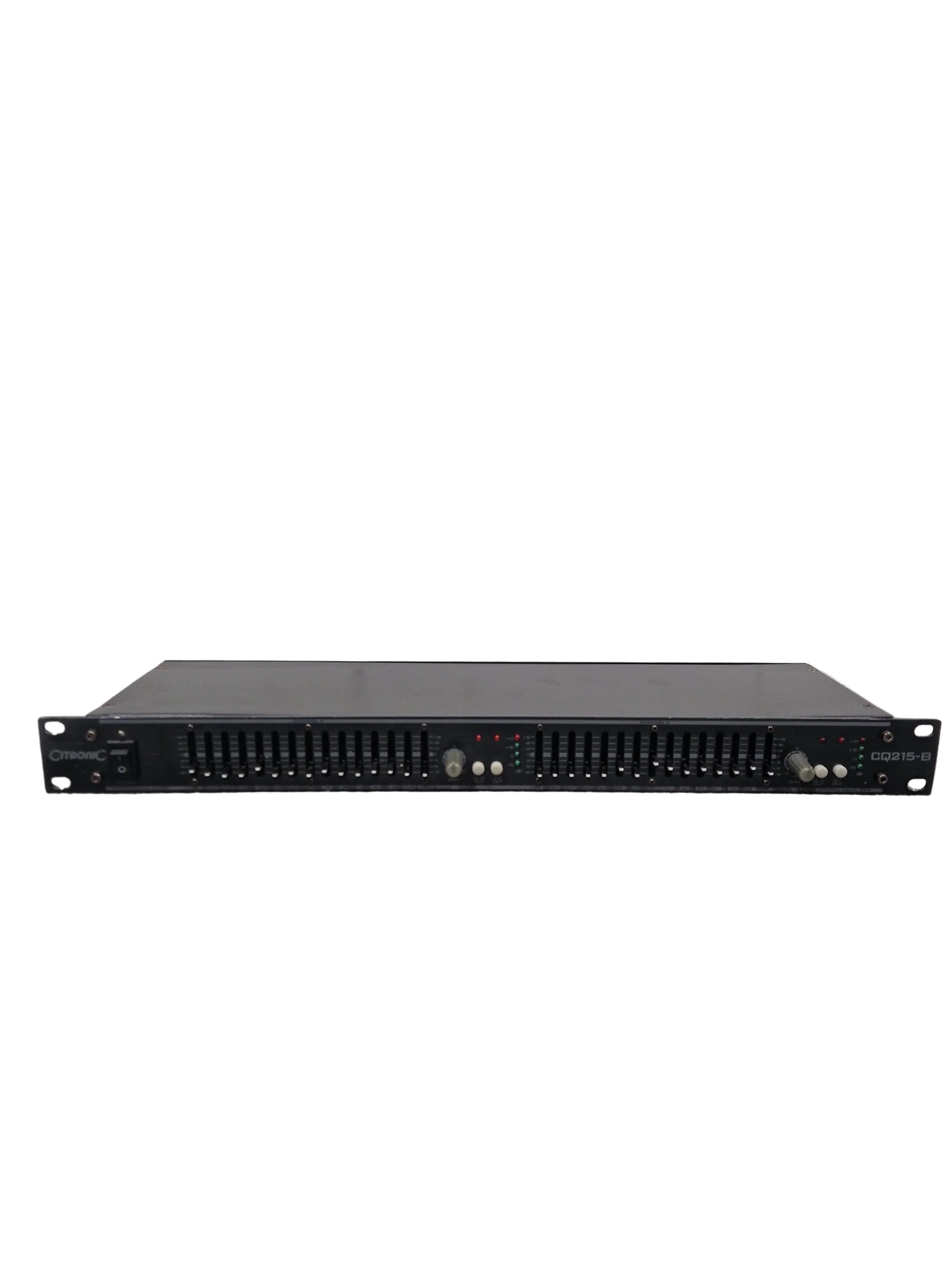 Citronic Equalizer CQ215 B - Dual 15-Band EQ - Very Good w/ Power Supply