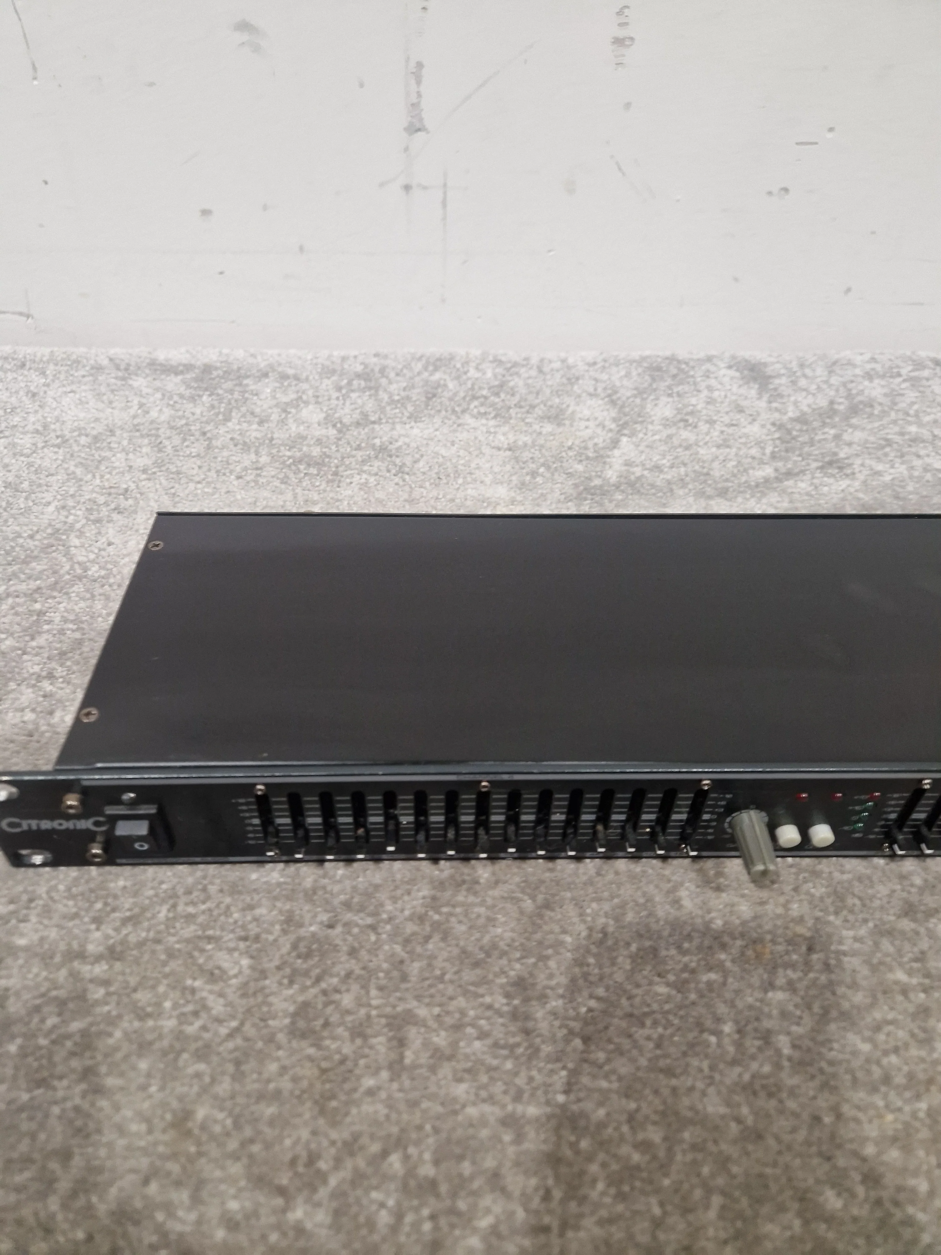 Citronic Equalizer CQ215 B - Dual 15-Band EQ - Very Good w/ Power Supply - Image 3