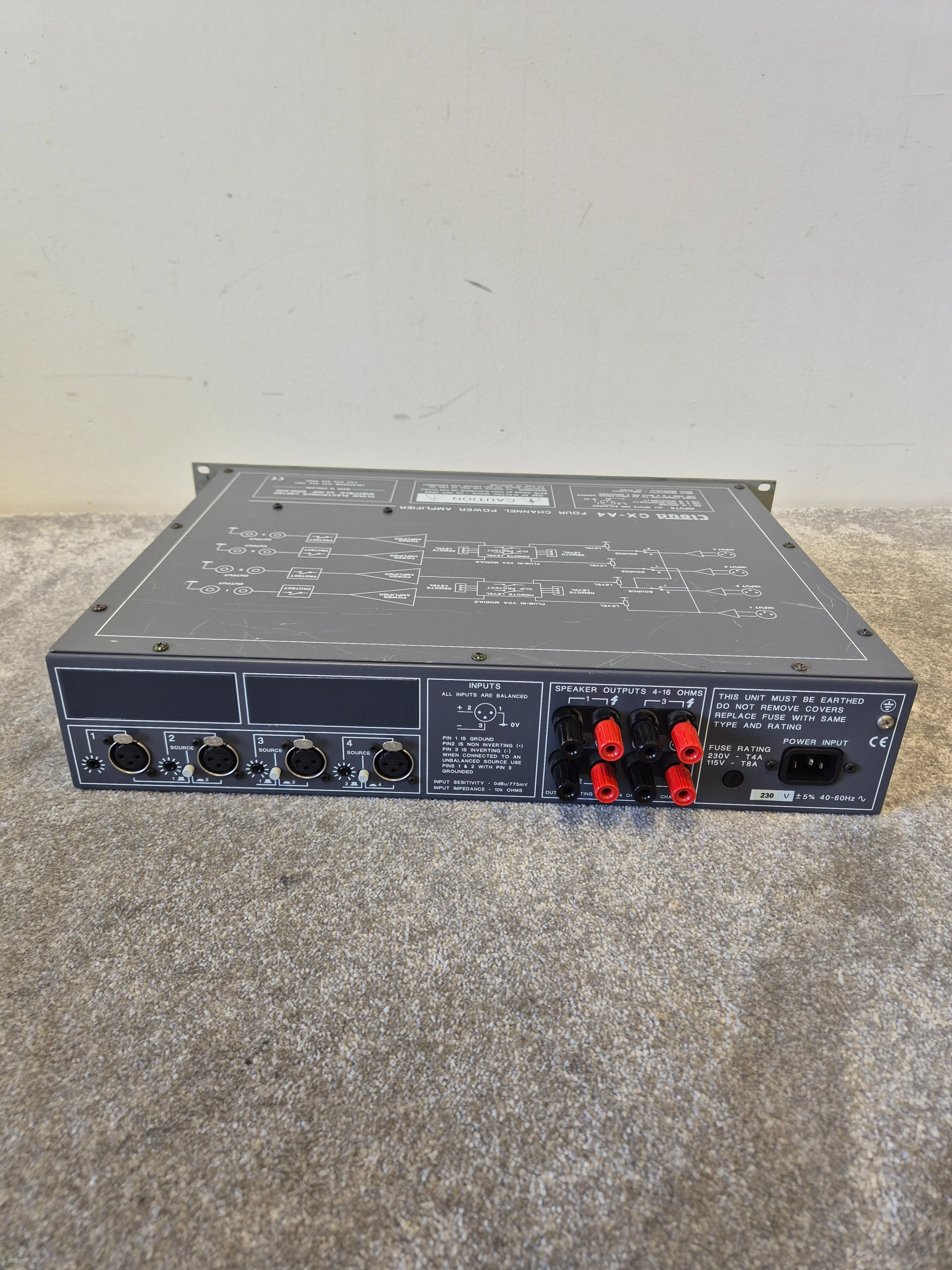 Cloud CX-A4 - 4 Channel Power Amplifier - Fair - Image 8