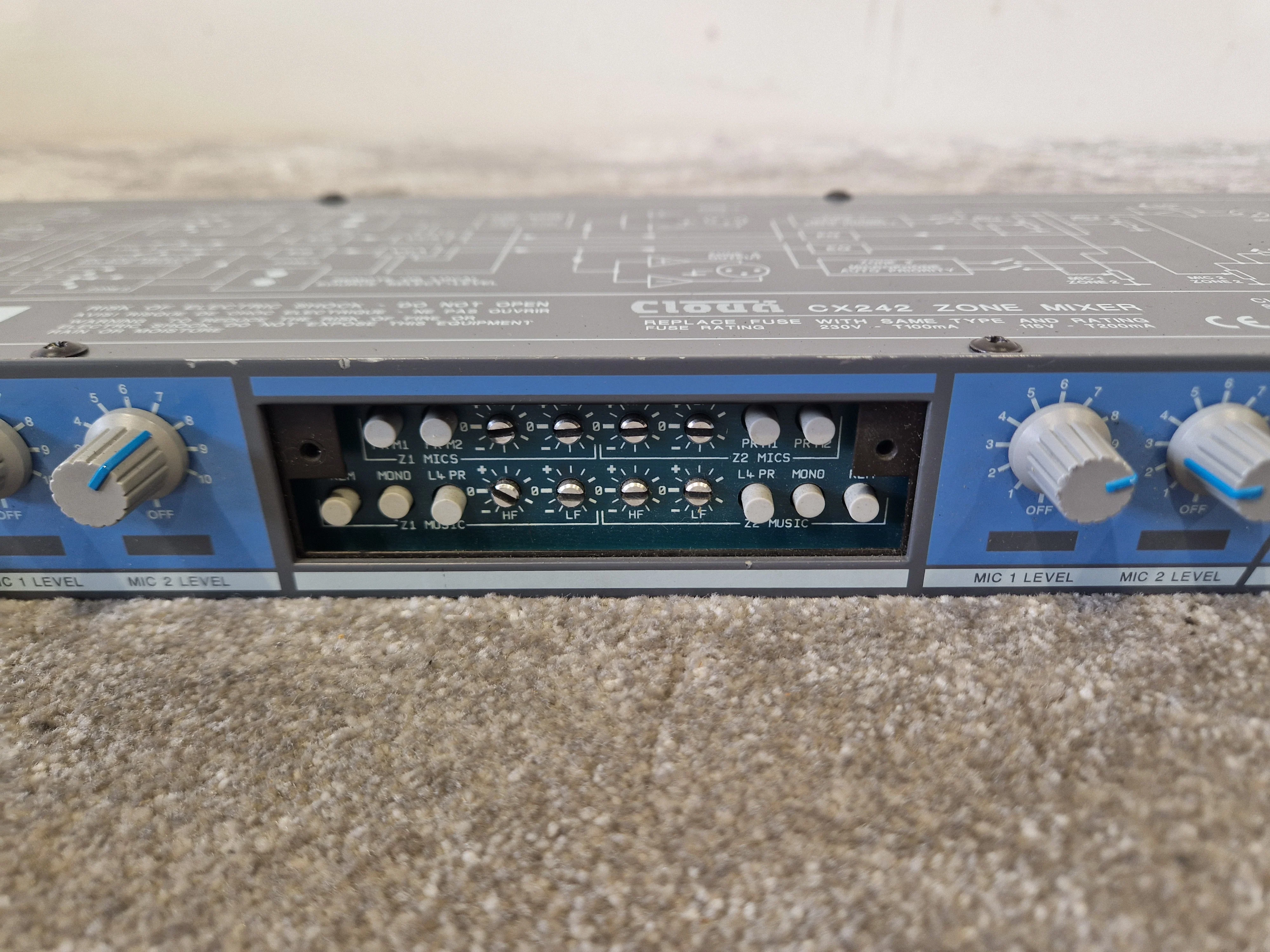 Cloud CX242 Zone Mixer – 4-Zone Audio Control – Missing Front Panel – Very Good - Image 4