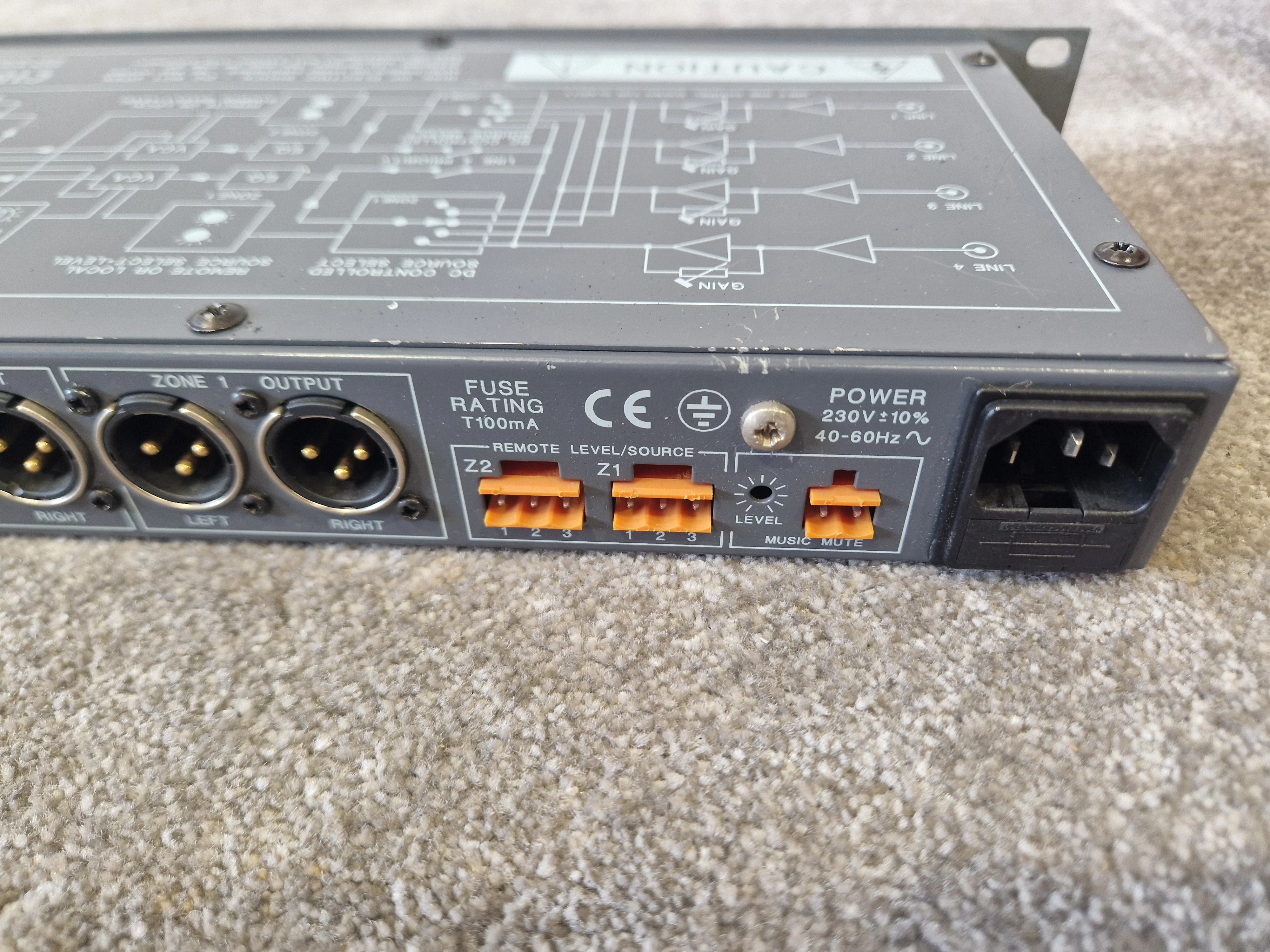 Cloud CX242 Zone Mixer – 4-Zone Audio Control – Missing Front Panel – Very Good - Image 8