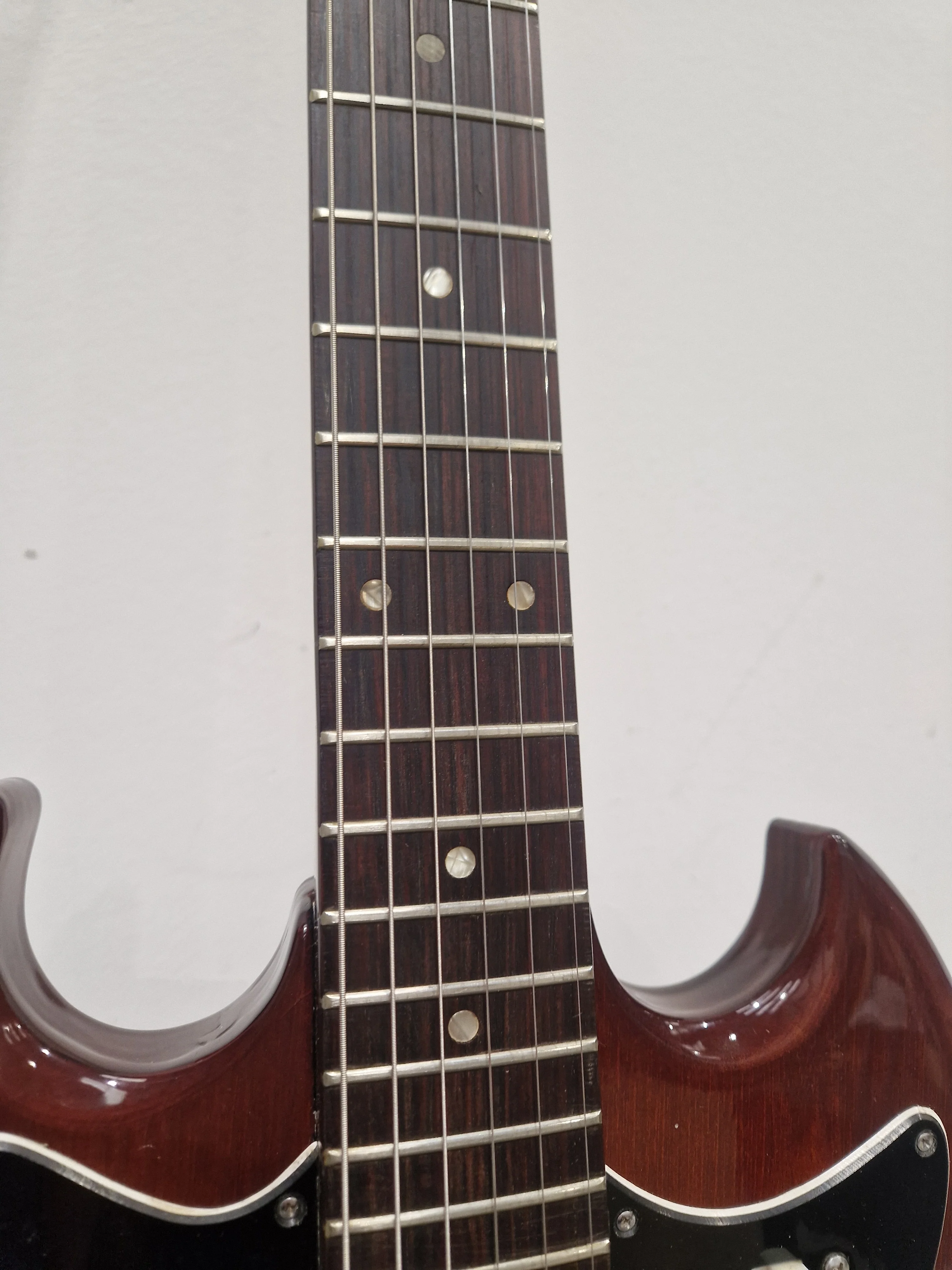 Columbus SG Electric Guitar - Red Electric Guitar - Well-Preserved - Good - Image 6