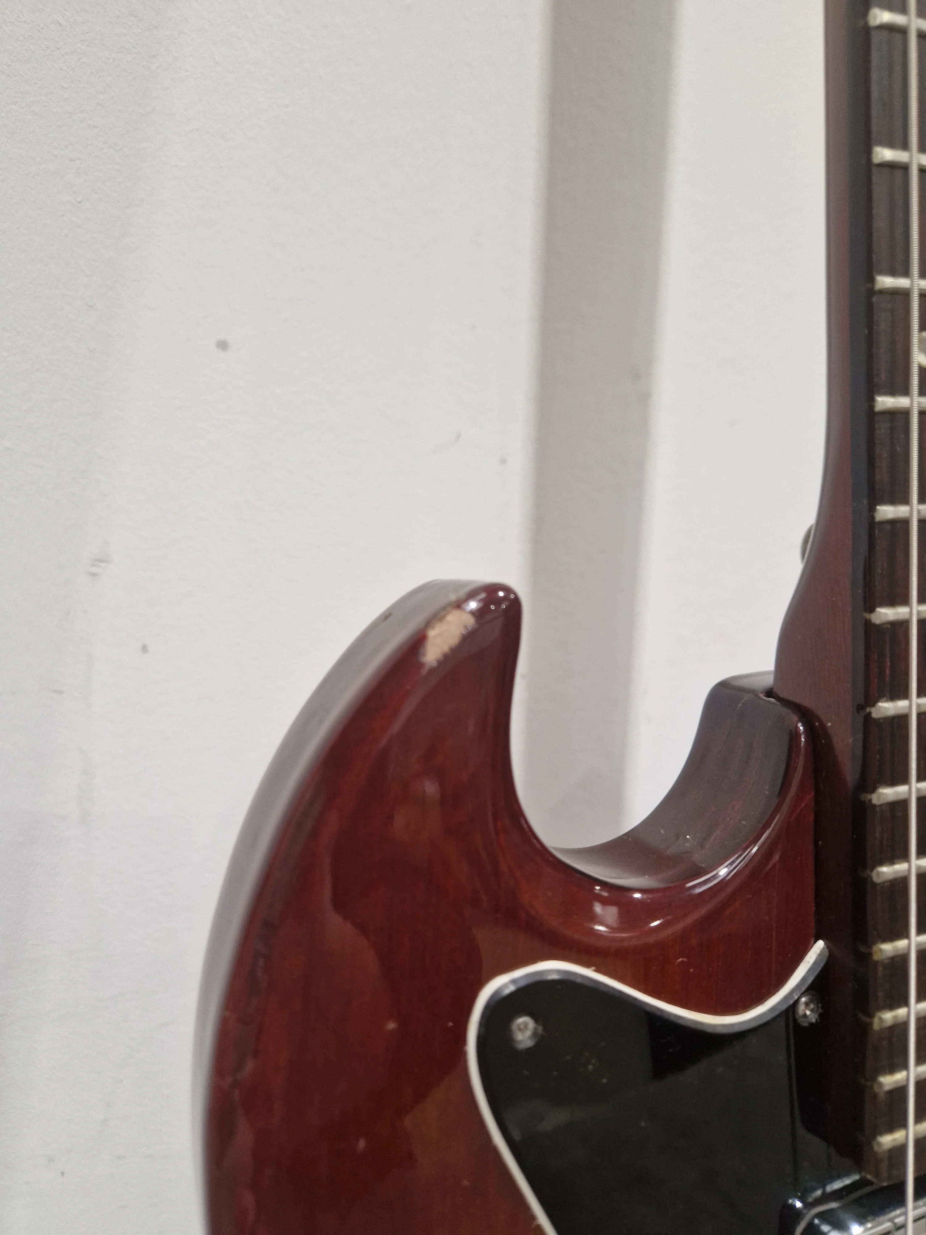 Columbus SG Electric Guitar - Red Electric Guitar - Well-Preserved - Good - Image 7