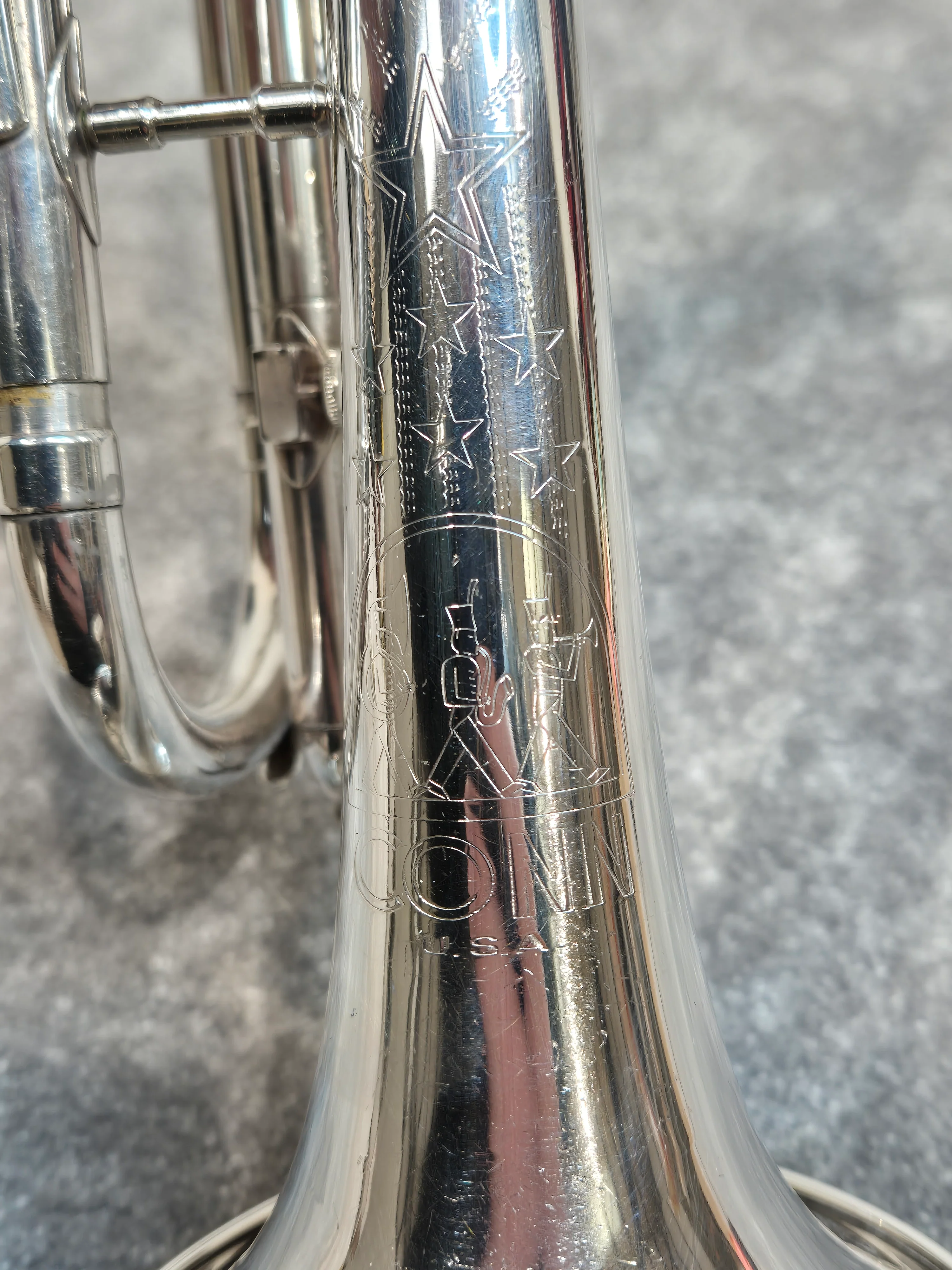 Conn Director Trumpet - Silver - 8-Inch Bell - Original Hard Case - Image 6