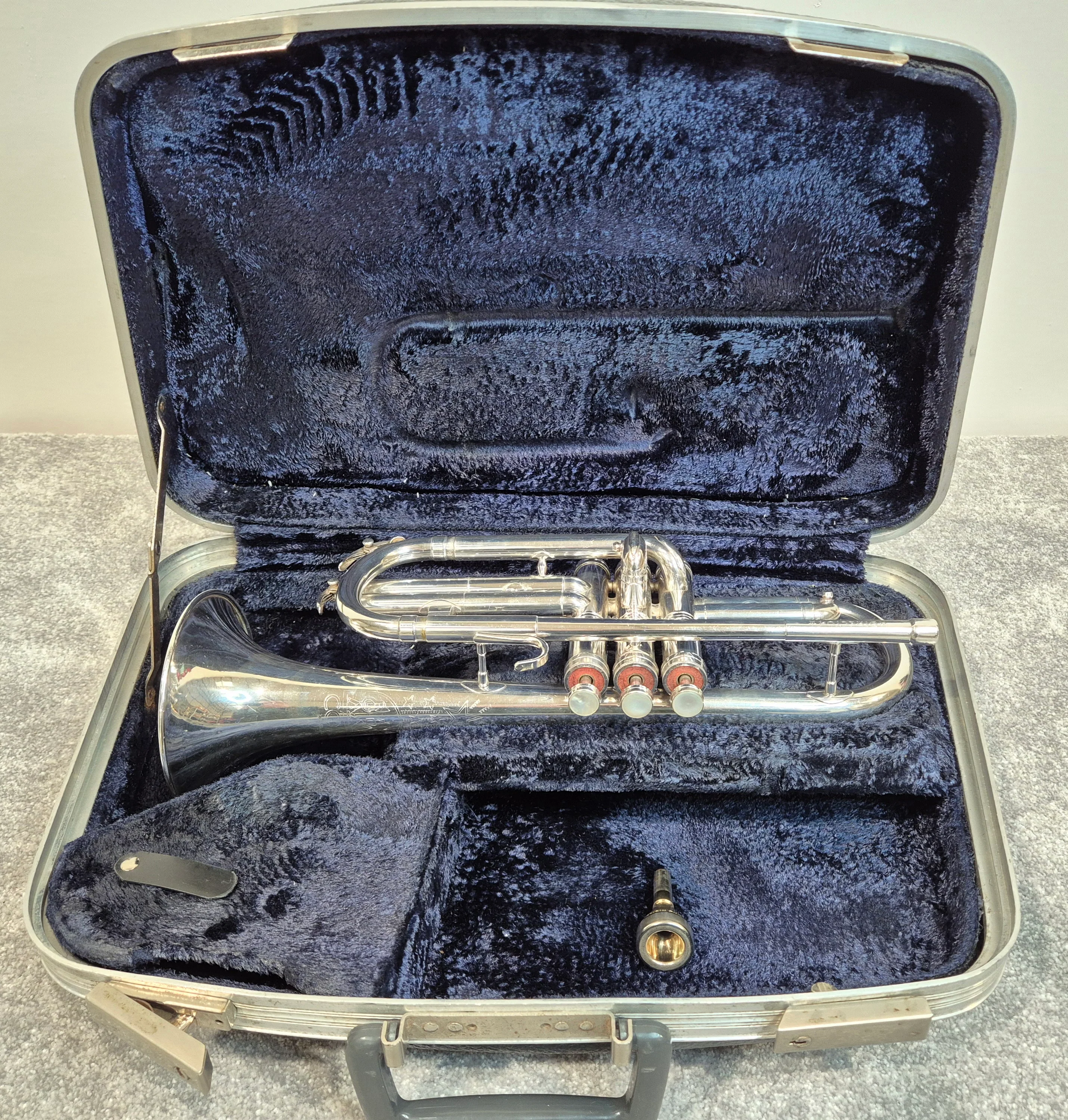 Conn Director Trumpet - Silver - 8-Inch Bell - Original Hard Case - Image 7